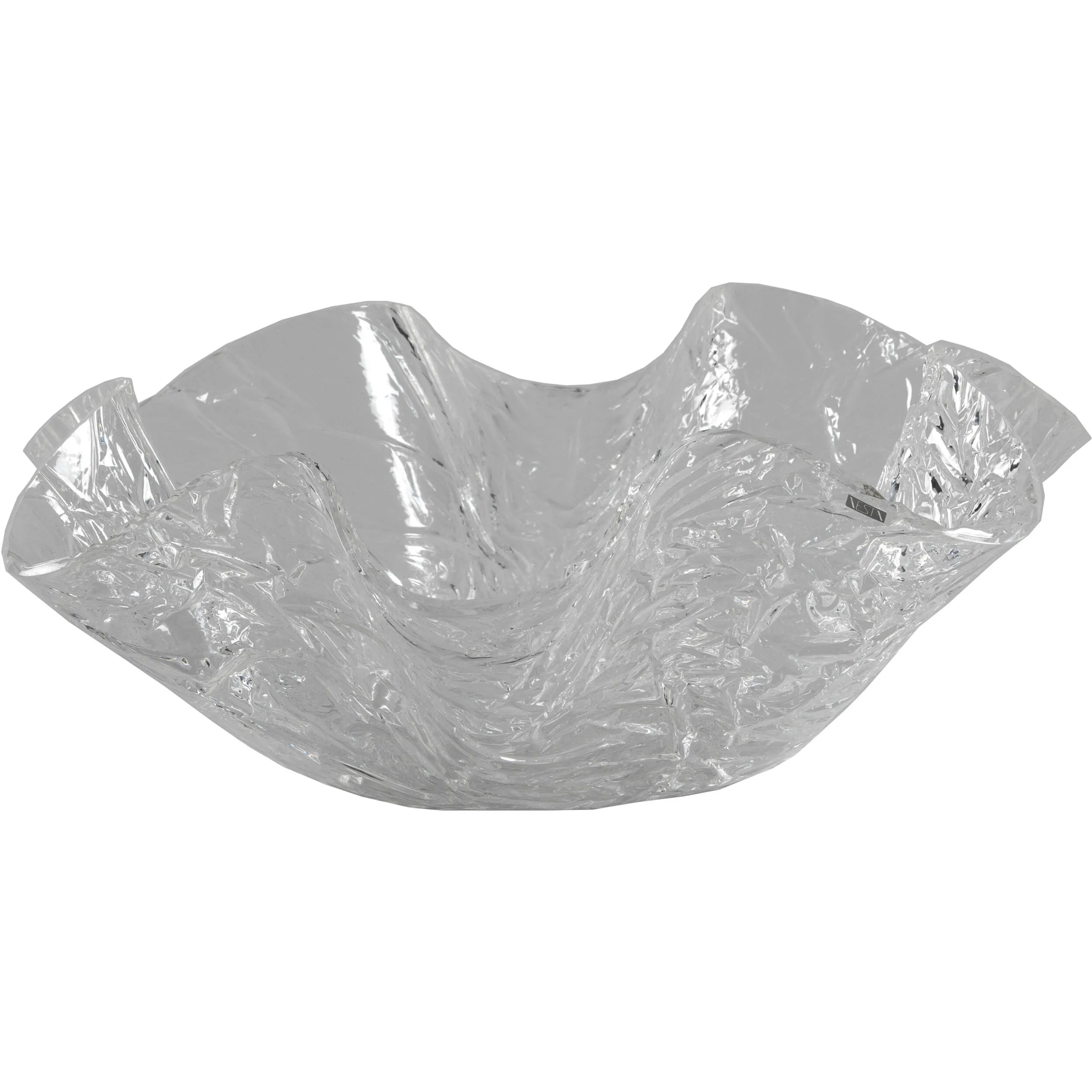 Centrotavola, portafrutta in cristallo acrilico Like Water 22xh10 cm colore trasparente ICE