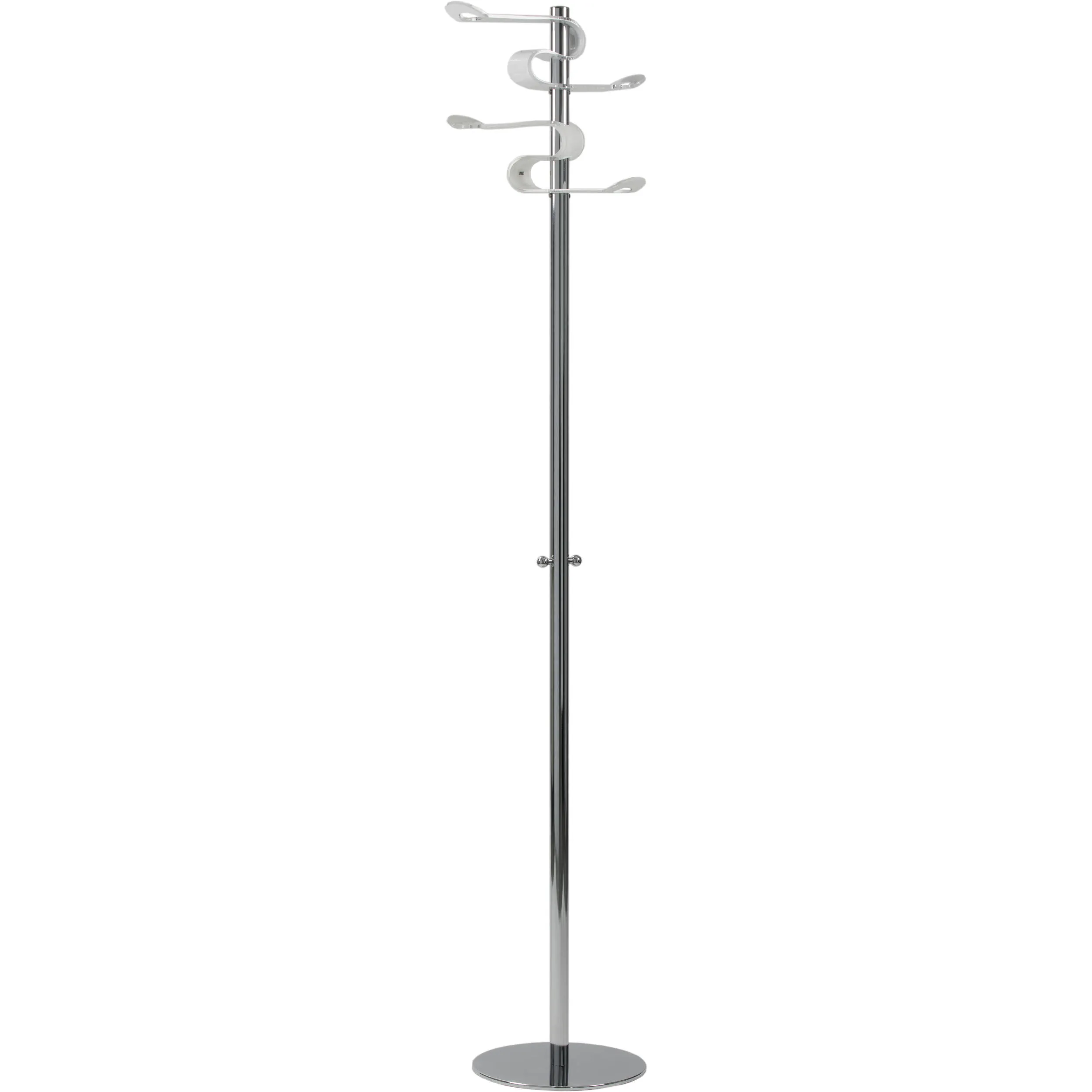 Appendiabiti kaalight bianco, dimensioni 38x38xH176 cm, peso 8 kg, spessore 6 mm