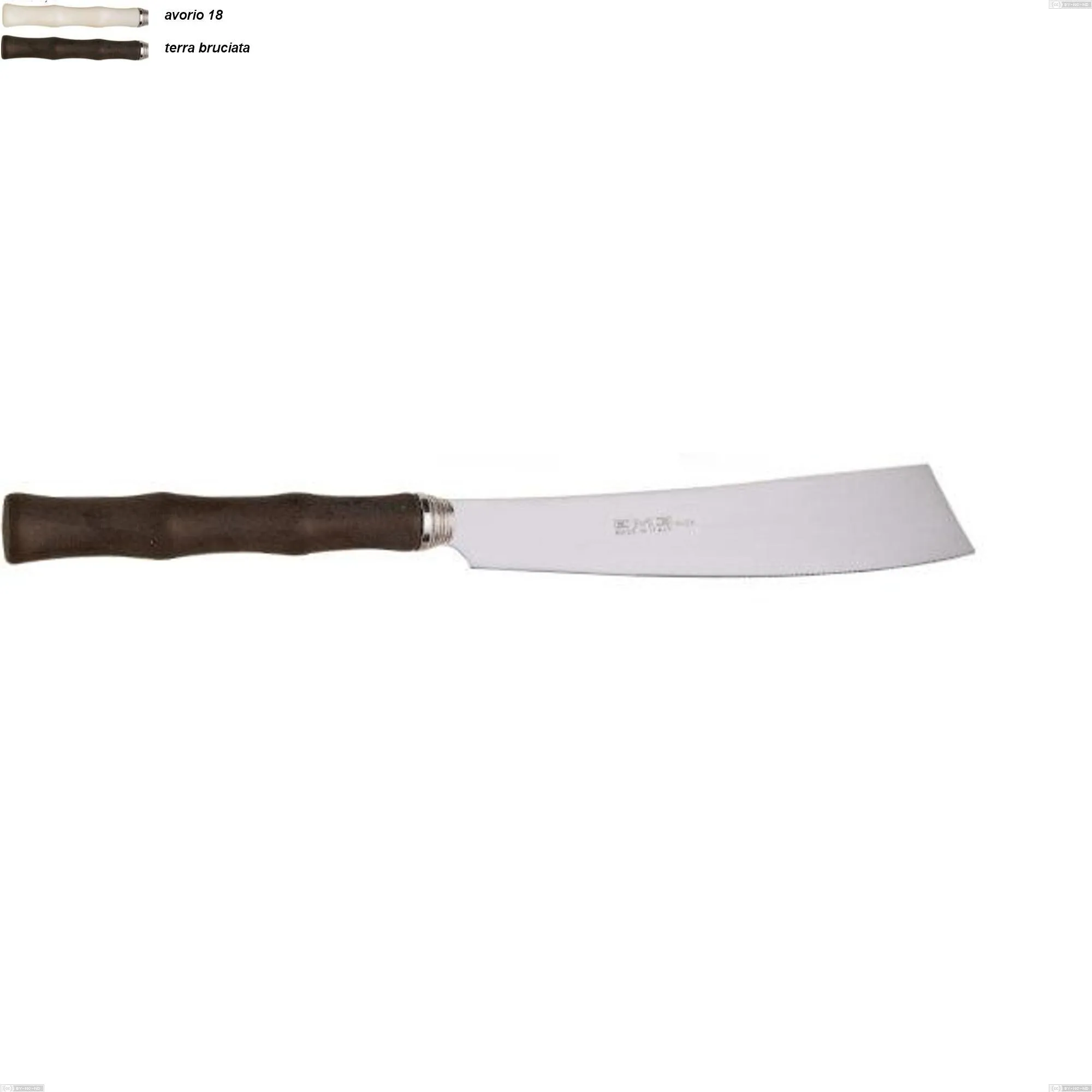 Coltello torta acqua eme, Acciaio 18/10 AISI 304 lucido manicatura acrilica, lunghezza 237 mm