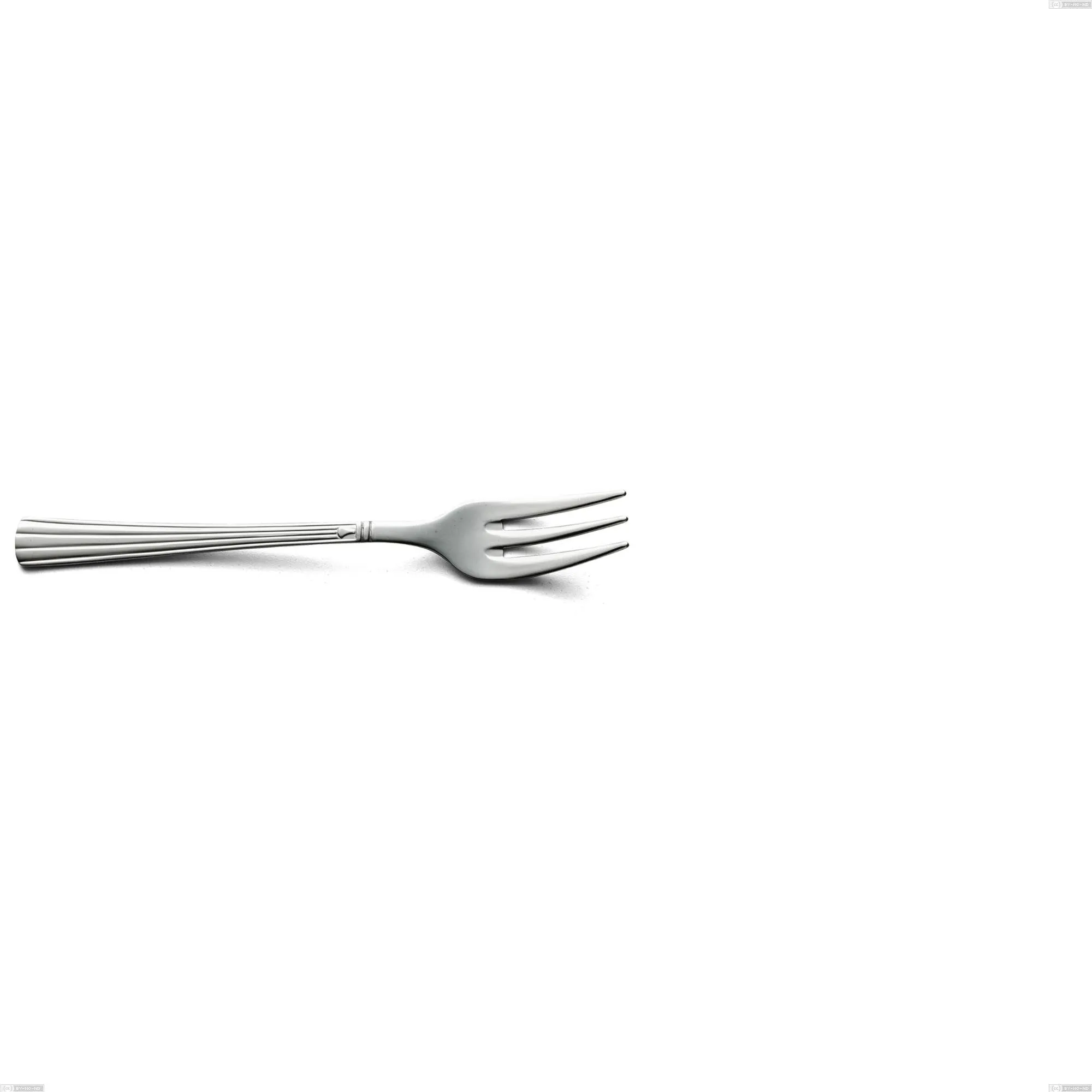 Forchetta dolce bavaria, Acciaio inox (Aisi 304) lucido stile classico, lunghezza 153 mm