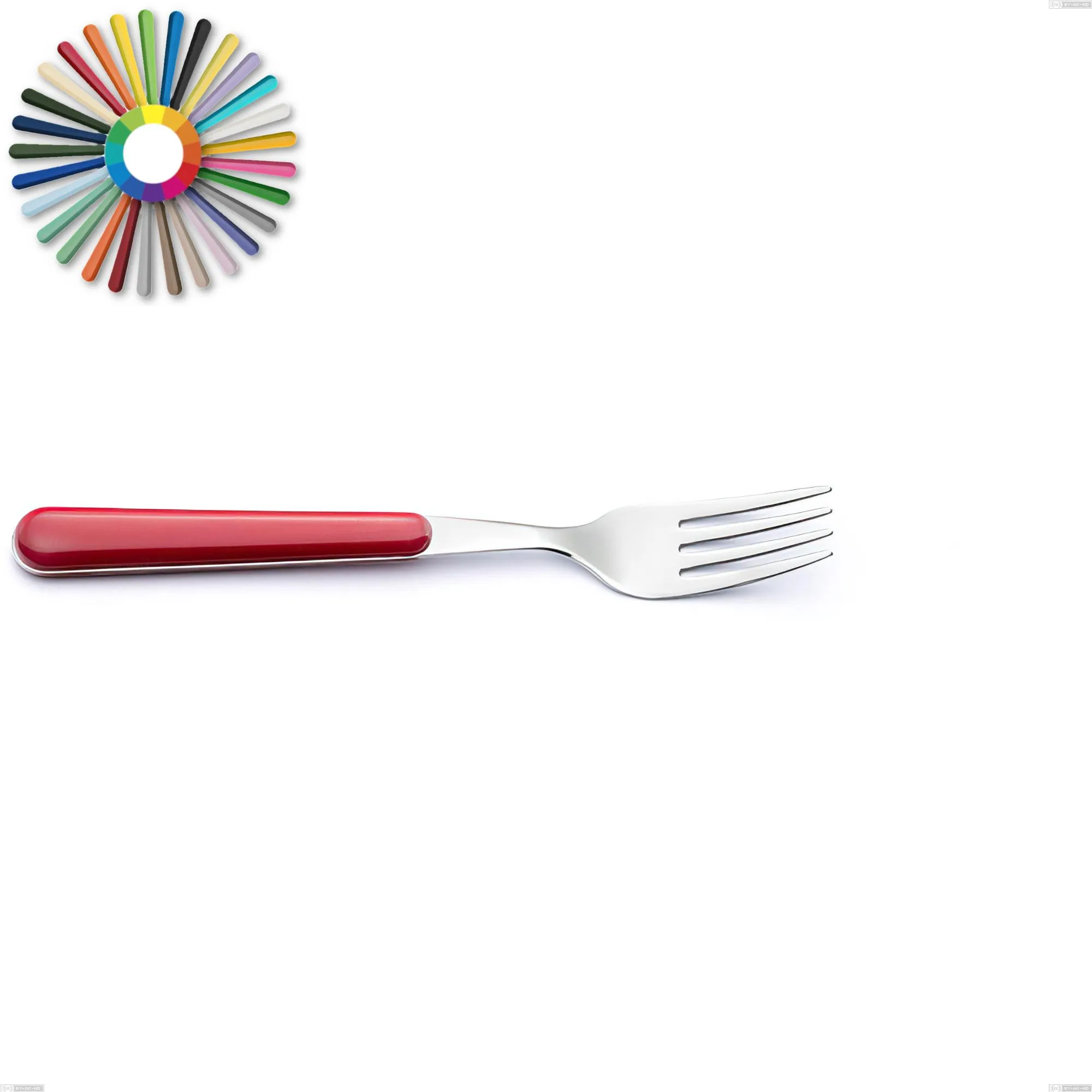 Forchetta tavola Brio, Acciaio inox 18.c (AISI 430), manici in abs Dimensioni lunghezza 19,8 cm