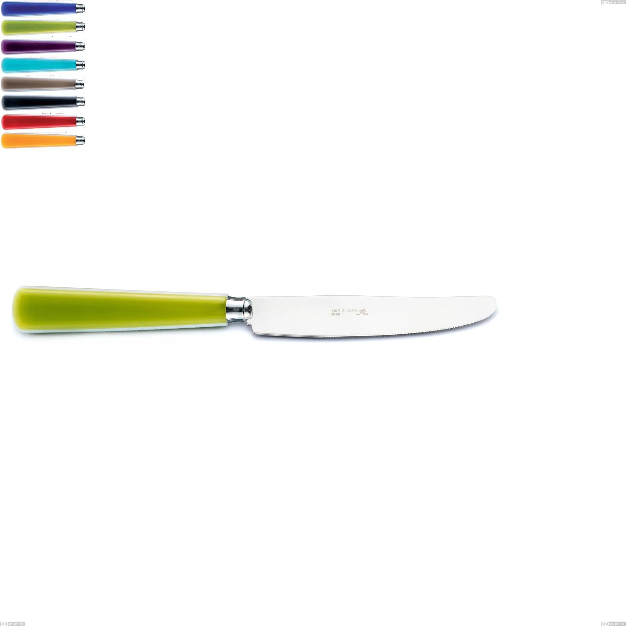 Coltello tavola candy eme, Acciaio 18/10 AISI 304 Lucido manicatura acrilico