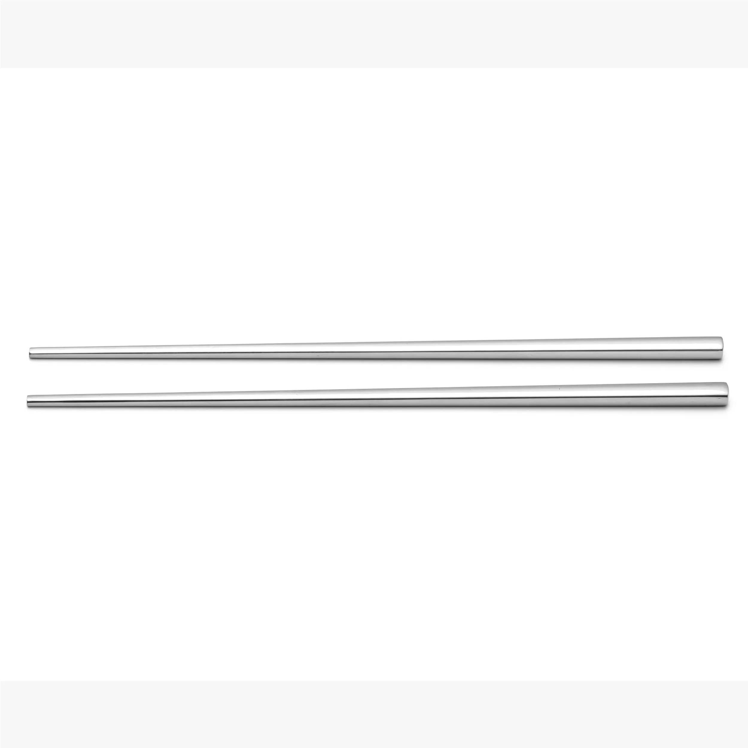 Coppia Chopstickt KYOTO SUSHI in acciaio 18.10 forgiato accoglie Chopstick 250 mm, finitura inox lucido