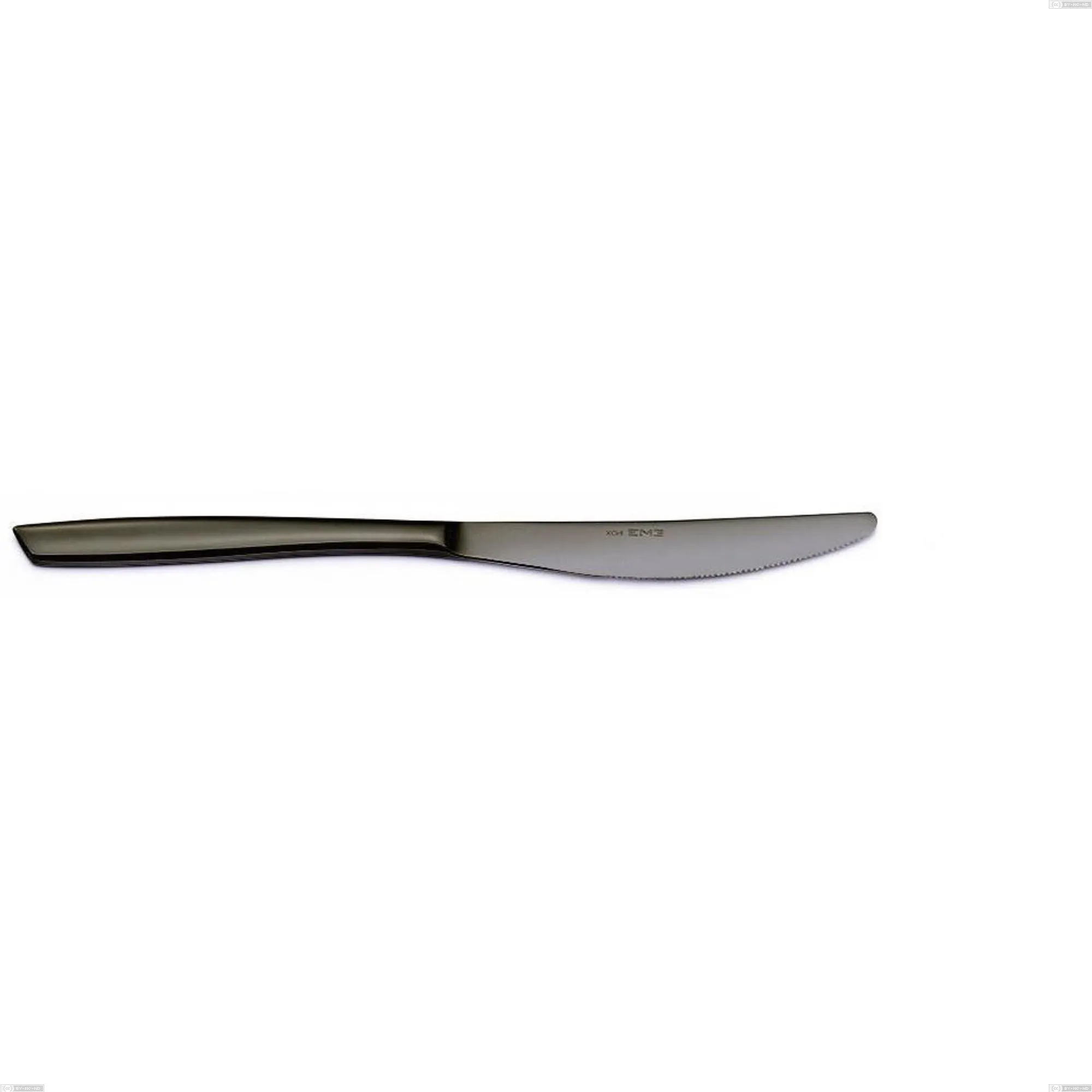 Coltello tavola Eleven Acciaio inox 18/10 PVD Black Eleven lunghezza 238 mm spessore 2,5 mm nero