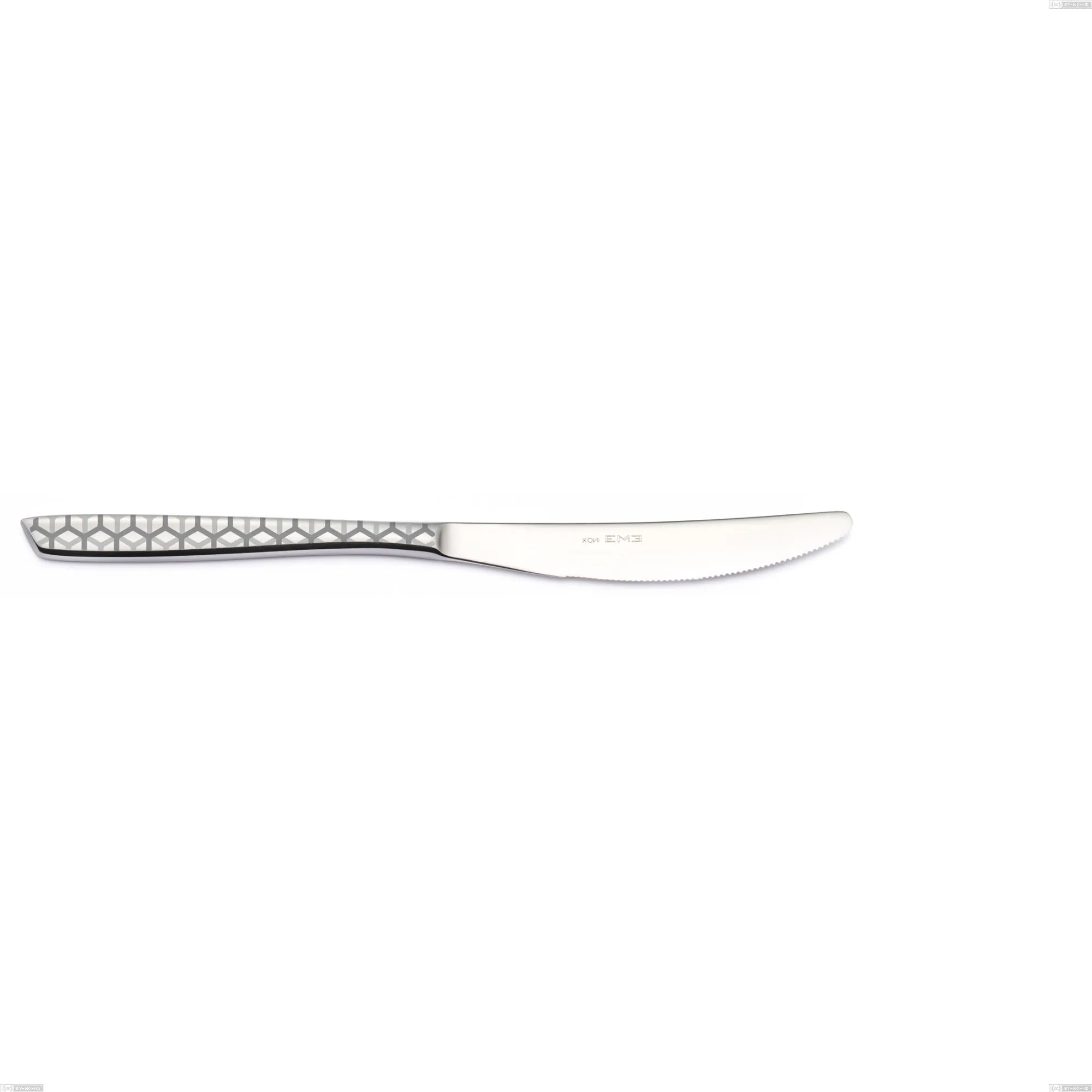 Coltello frutta eleven exa, Acciaio inox Aisi 304 Acciaio lucido disegno laser, spessore 2.5mm, lunghezza 219 mm