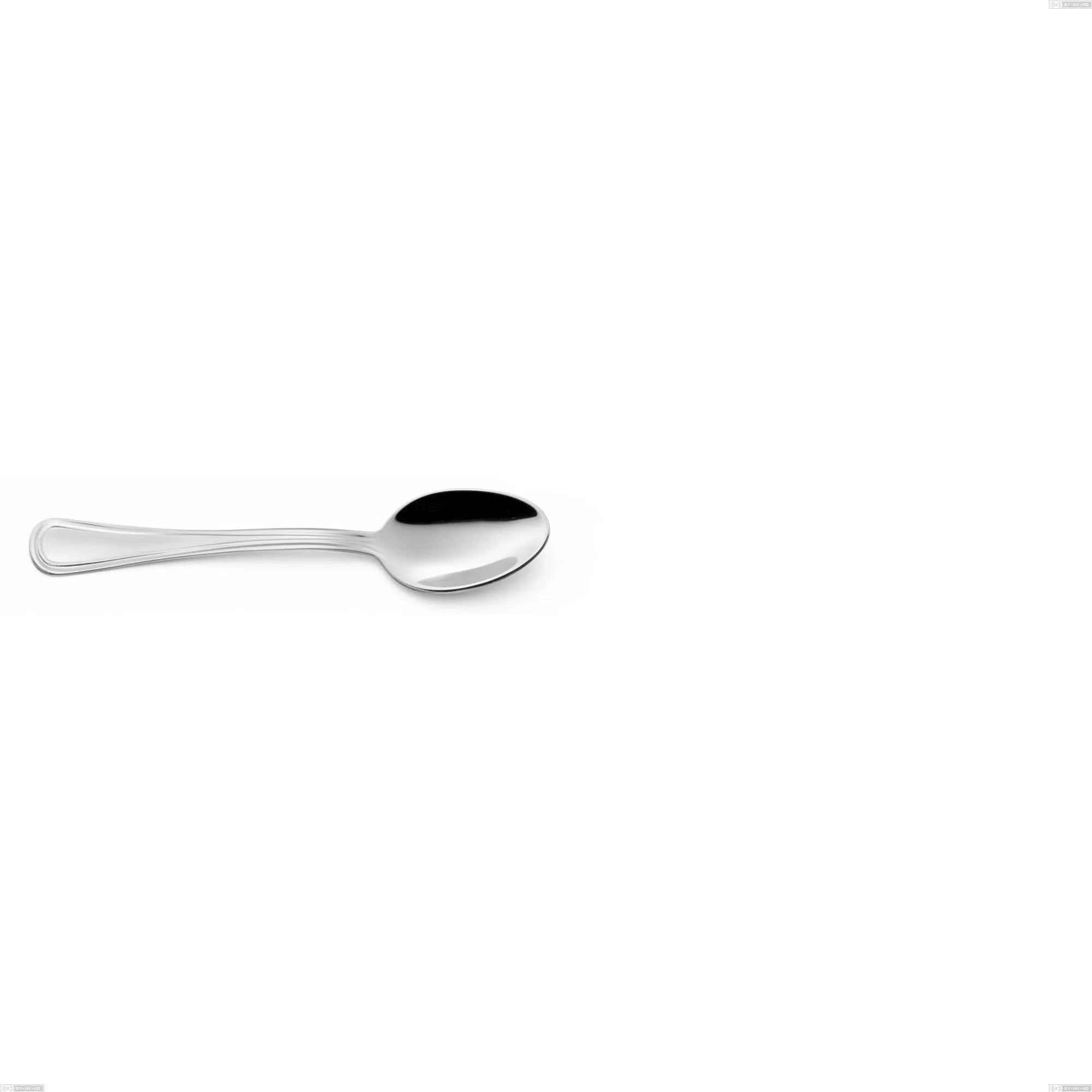 Cucchiaino moka Galles, Acciaio inox 18/10 (aisi 304), spessore 2.00 mm,Lunghezza 114 mm