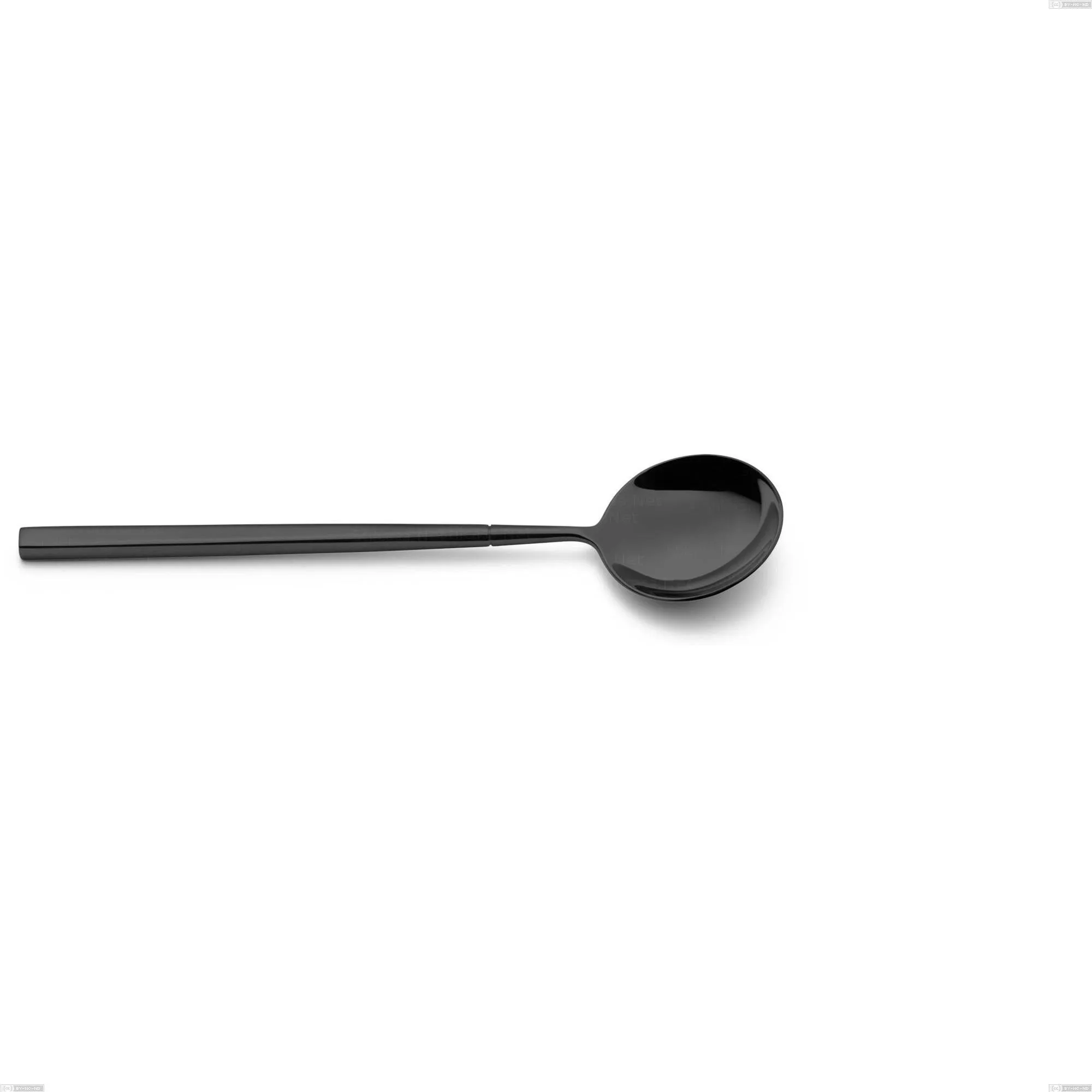 Cucchiaino frutta Kyoto Black, Acciaio inox (Aisi 304) trattamento pvd acciaio lucido, lunghezza 183 mm