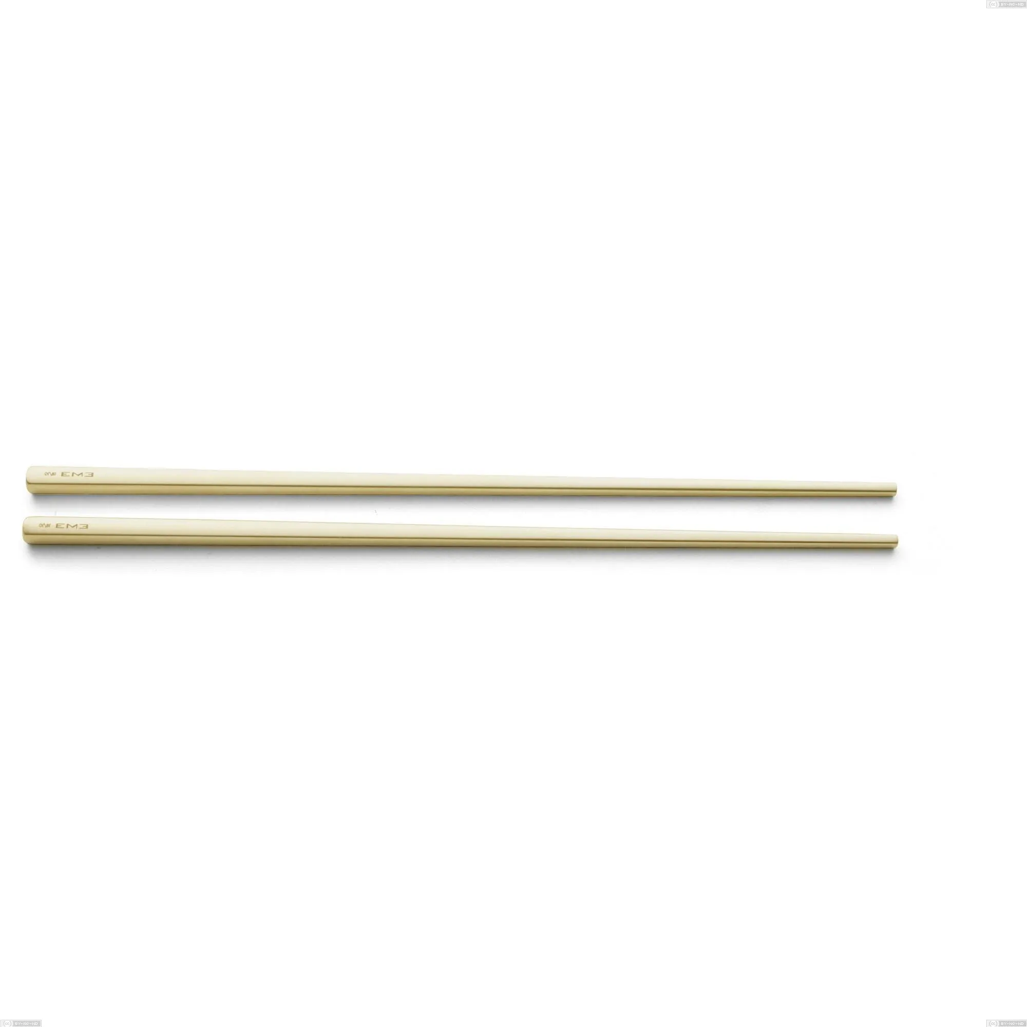 Coppia Chopsticks Kyoto Sabbiato Champagne, Acciaio inox (Aisi 304) inox sabbiato, lunghezza 250 mm