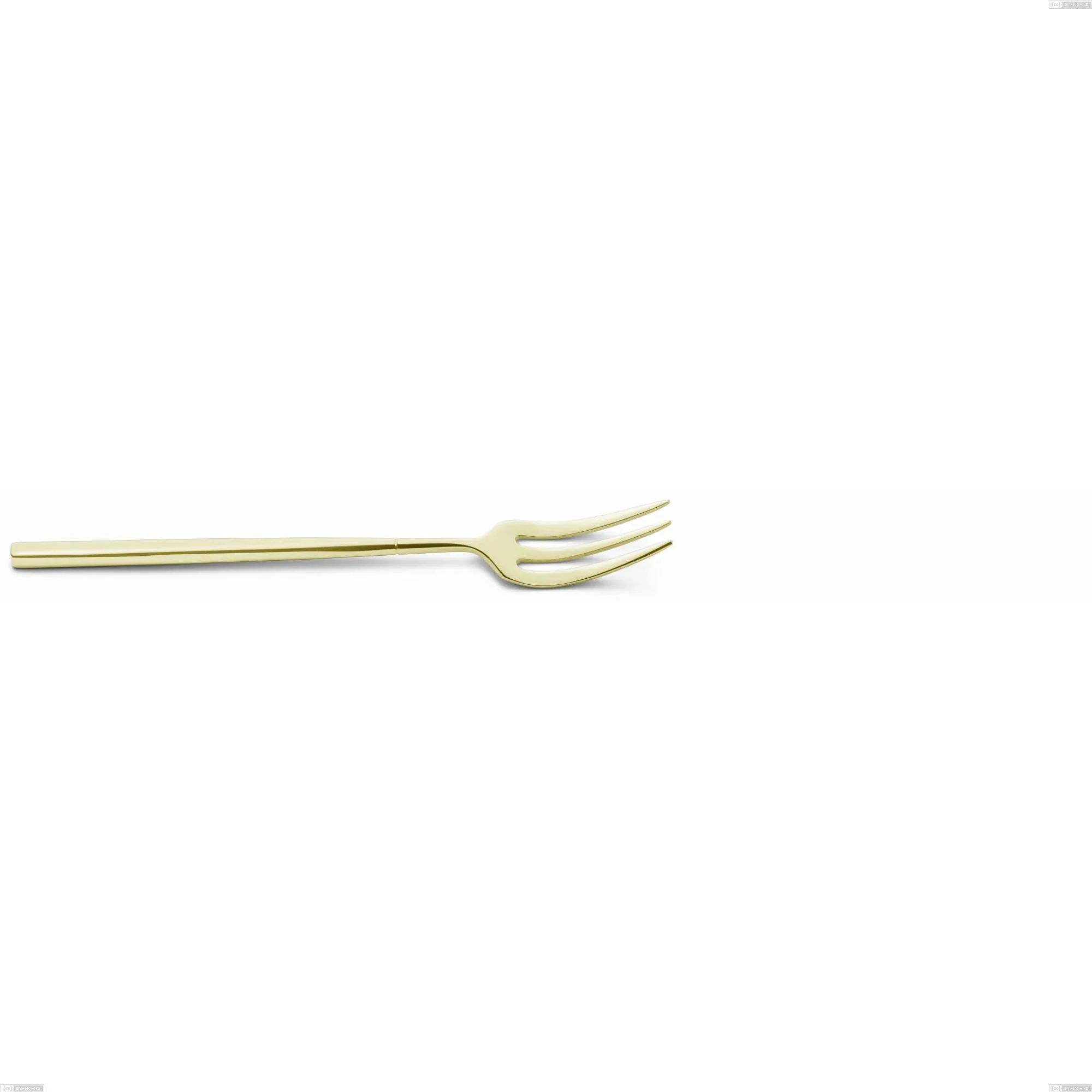 Forchetta dolce Kyoto Tin Gold, Acciaio inox (Aisi 304) trattamento pvd acciaio lucido, lunghezza 153 mm