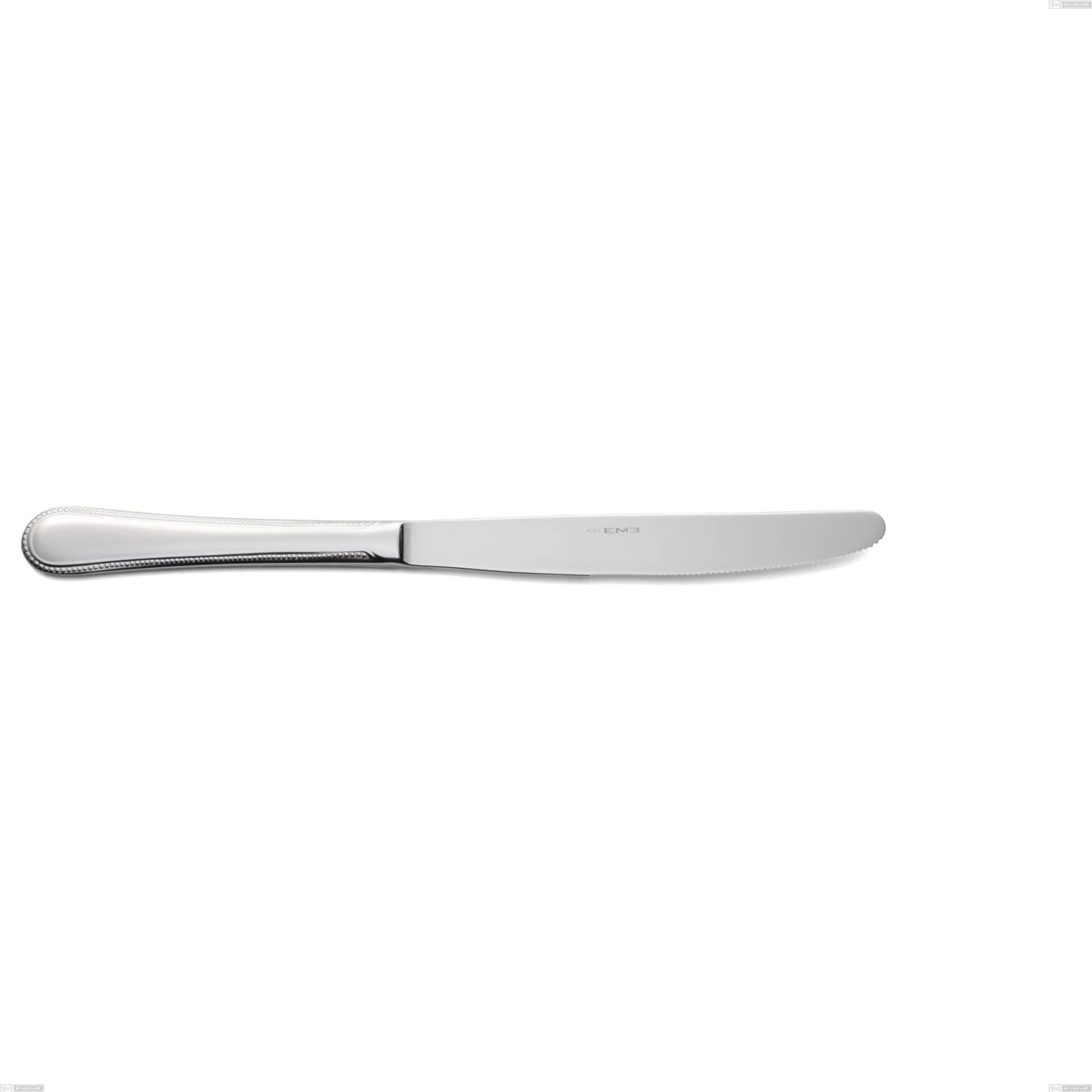 Coltello tavola perles, Acciaio inox Aisi 304 lucido, spessore 2.5 mm, design Classico, lunghezza 233 mm