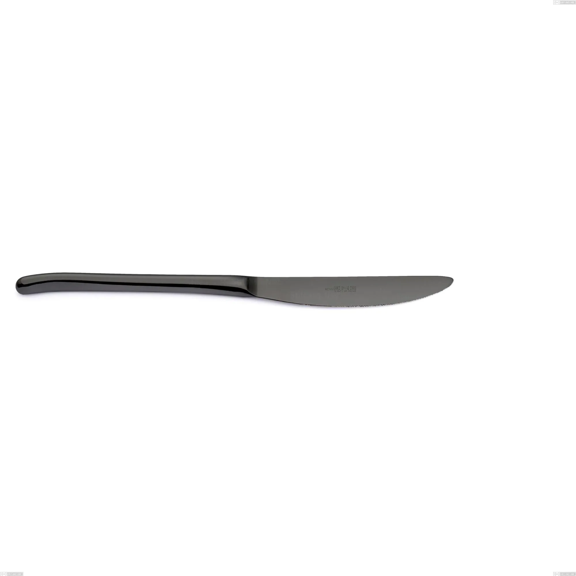 Coltello frutta Venice Gun Metal, Acciaio Inox 18-10 trattamento pvd canna di fucile, spessore 4 mm, lunghezza 220 mm