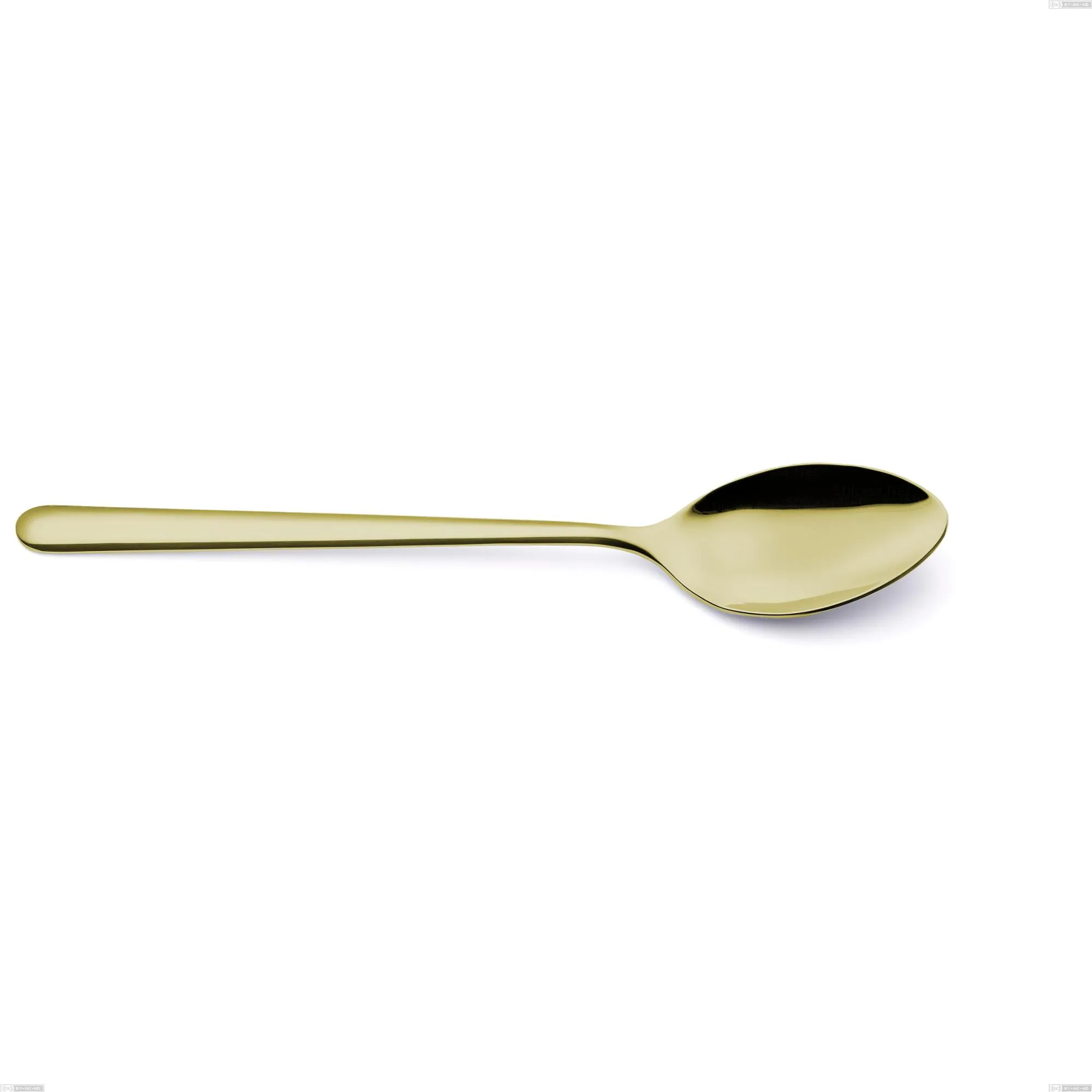 Cucchiaio da servizio Venice Tin Gold, Acciaio Inox 18-10 trattamento pvd oro, spessore 4 mm, lunghezza 260 mm