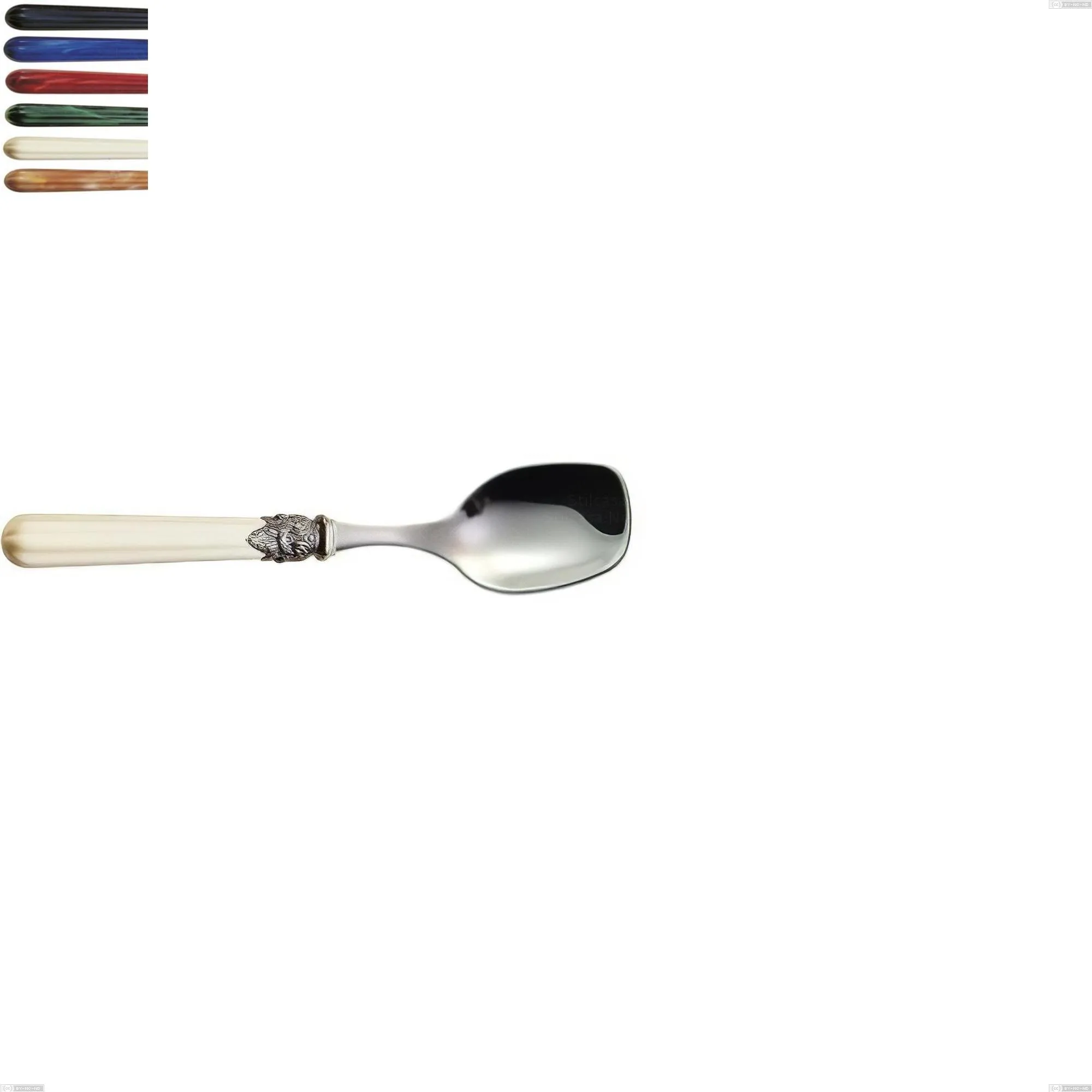 Cucchiaio gelato versailles, Acciaio 18/10 AISI 304 Lucido manicatura acrilico , lunghezza 149 mm