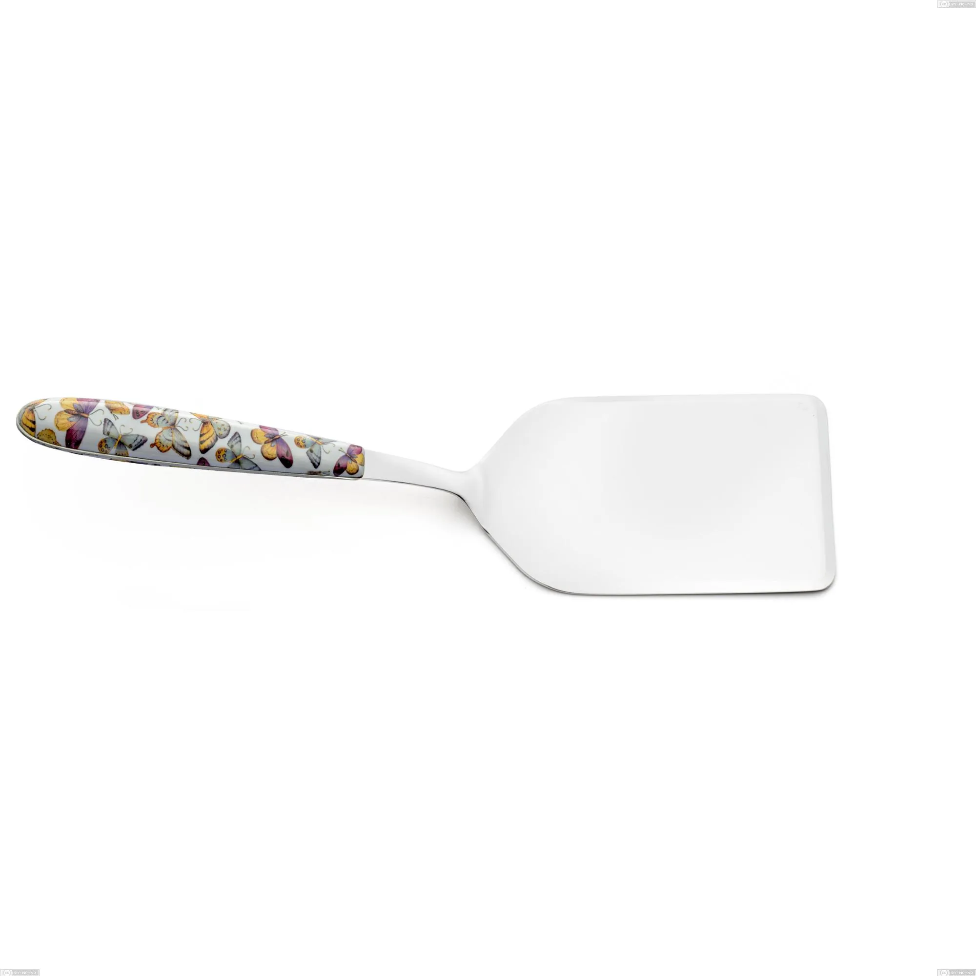 Pala lasagne vero butterfly, acciaio 18.0 nickel free, manicatura pbt sublimato acciaio lucido, lunghezza 252.00 mm