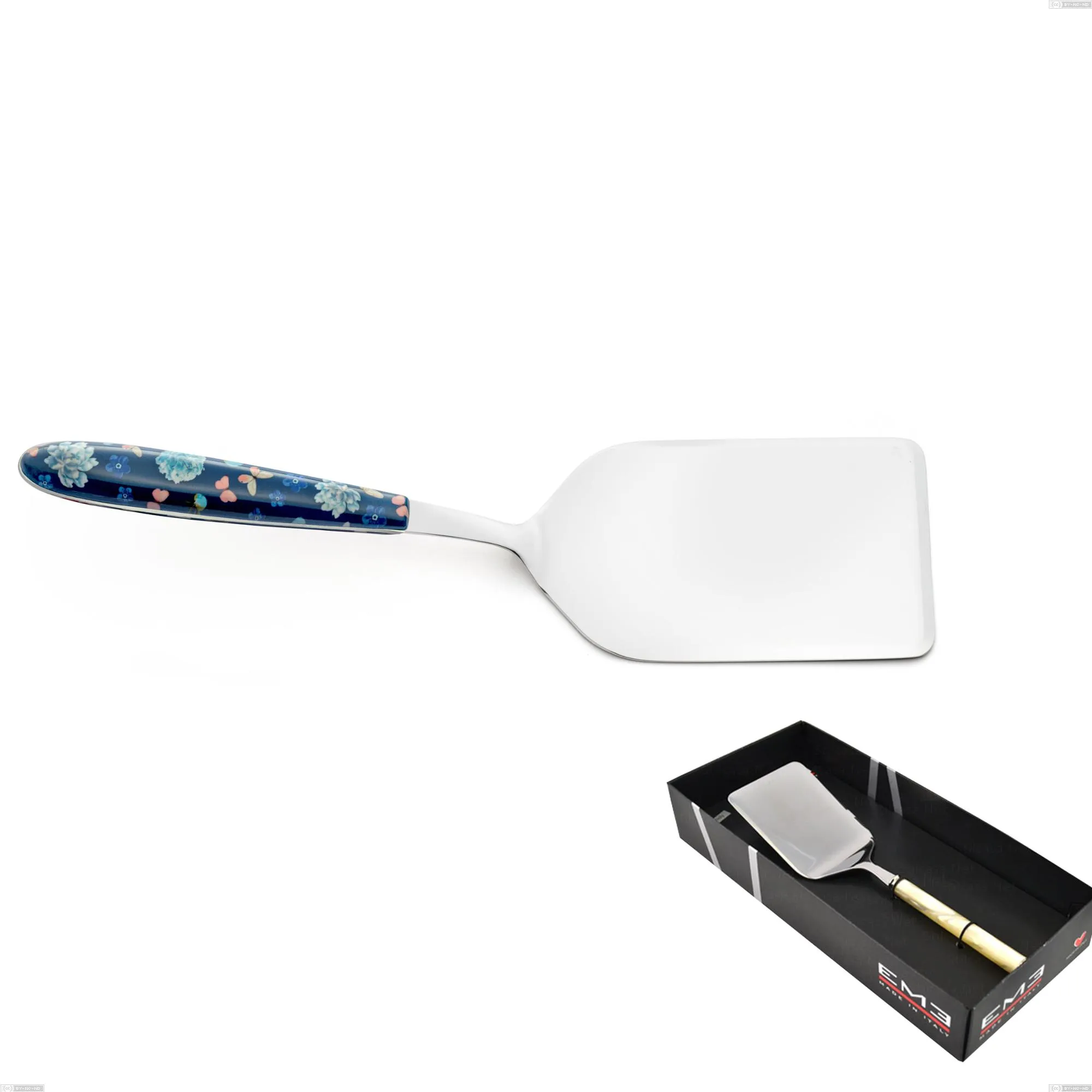 Confezione vetrina 1 pezzo pala lasagne vero garden, acciaio 18.0 nickel free, manicatura pbt sublimato acciaio lucido