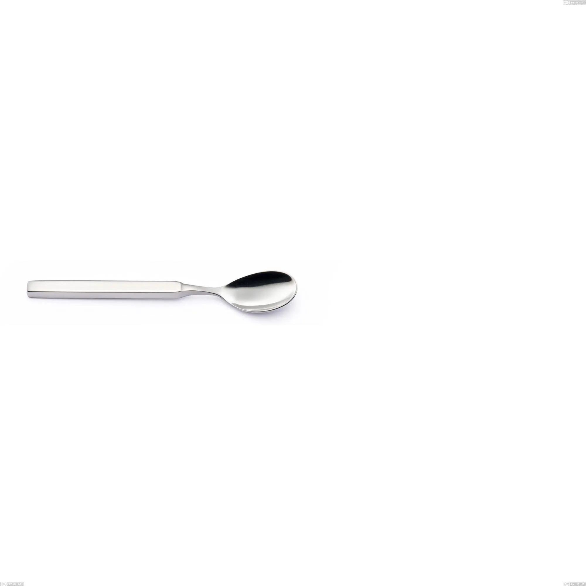 Cucchiaino moka Zeus Inox, acciaio forgiato lucido 18/10 (AISI 304) - lunghezza 110 mm