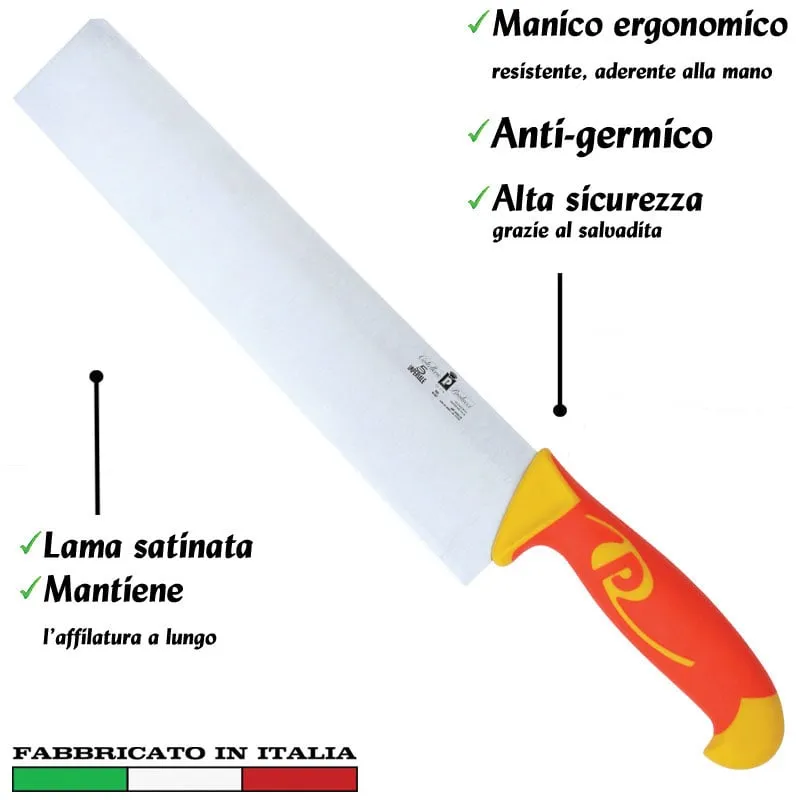 Coltello per pasta lama inox 24 cm Manici in polipropilene gomma antiscivolo atossici. trattamento germicida. adatto lavastov