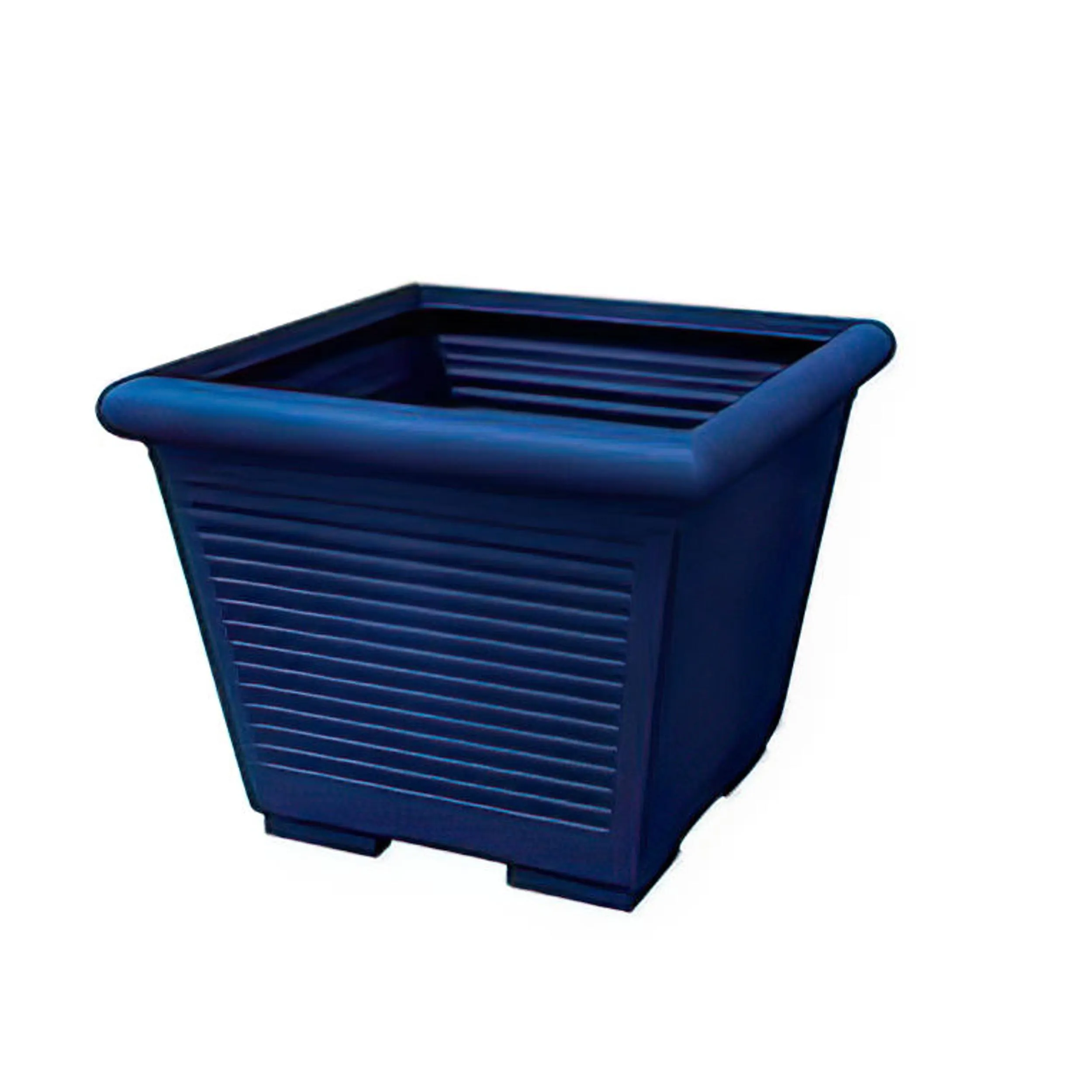 Vaso quadro MILLERIGHE In Polietilene con sottovaso 50 cm Dimensioni 48x34x h 39 cm - 40 Litri colore BLU