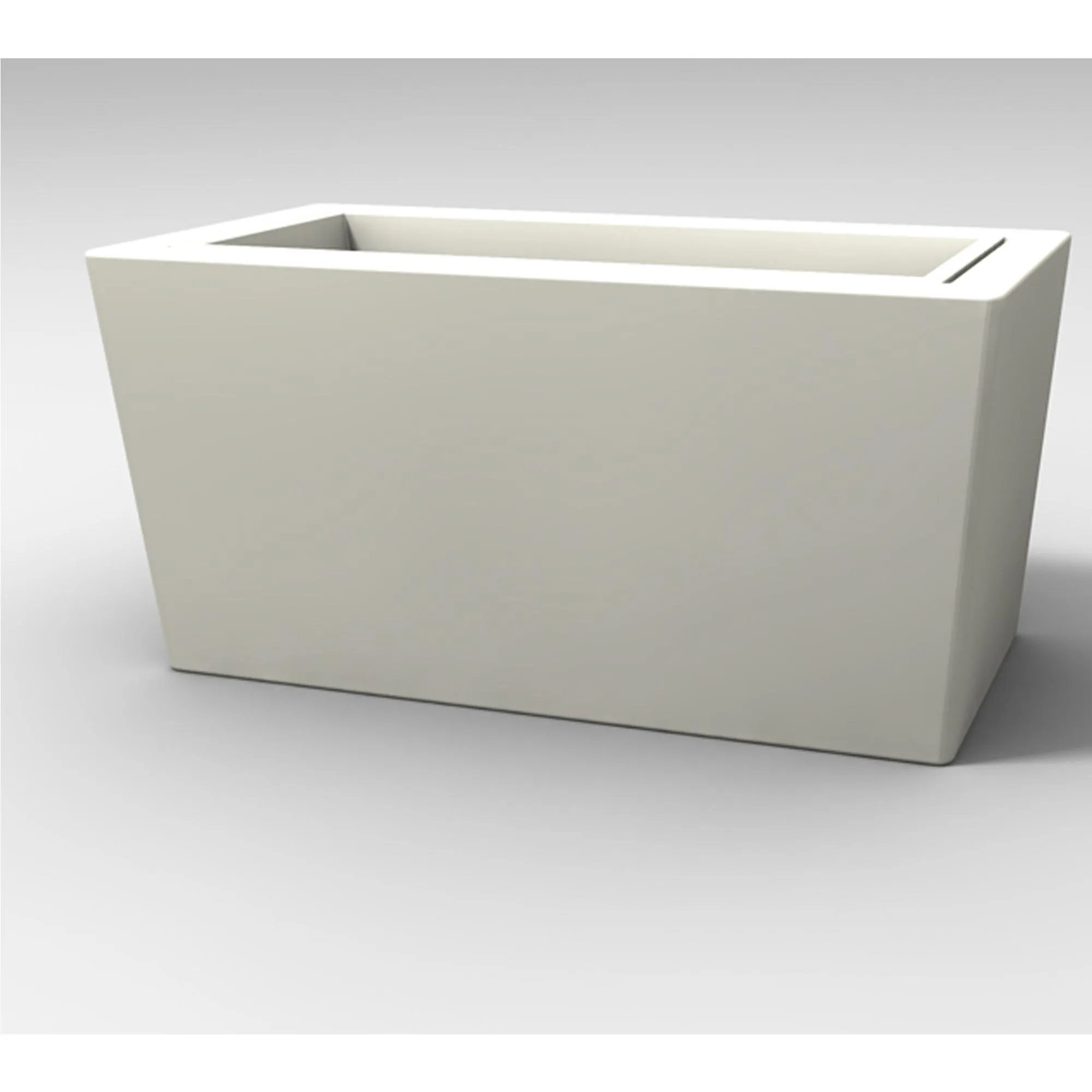 fioriera Porta vaso, in polietilene Modello Ionico 80x40xh39 cm spessore 2 mm colore bianco