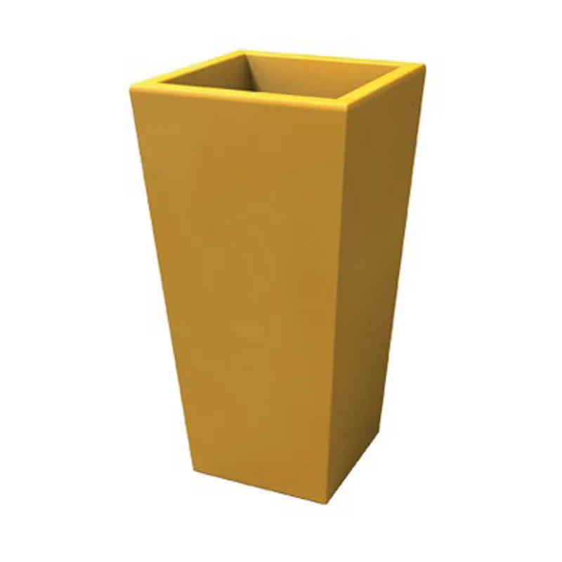 Porta vaso Vaso in polietilene EGIZIO rustico 32x22x53 cm ideale per arredare al meglio sia un ambiente interno che esterno Ocra