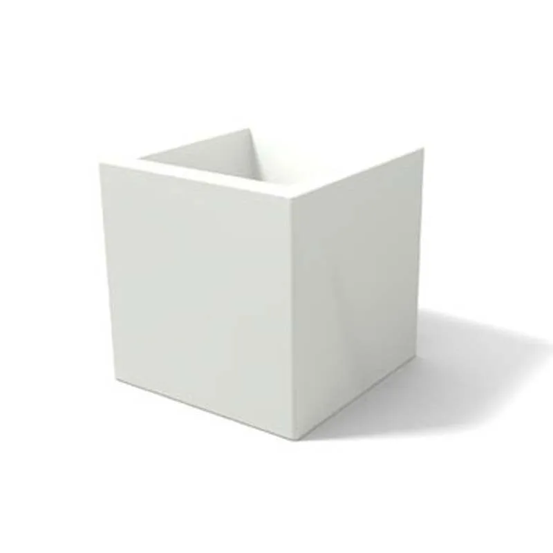 Porta vaso in polietilene MODELLO ELLENICO liscio Dimensioni 35 x35xh 35 cm uso interno esterno colore Neutro