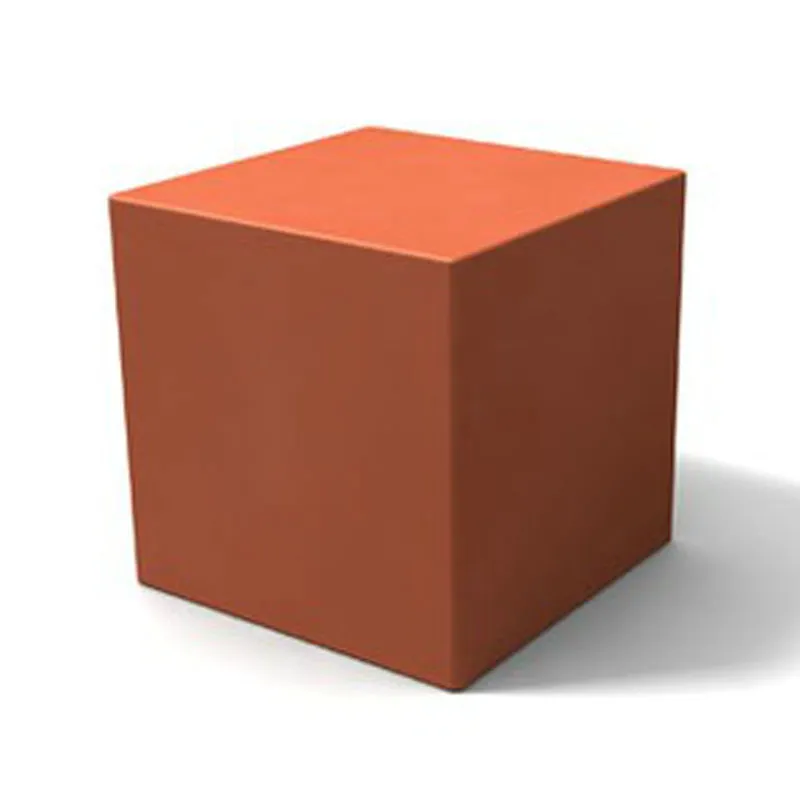 Espositore, tavolo, seduta in polietilene 35x35x35 cm Icekub terracotta
