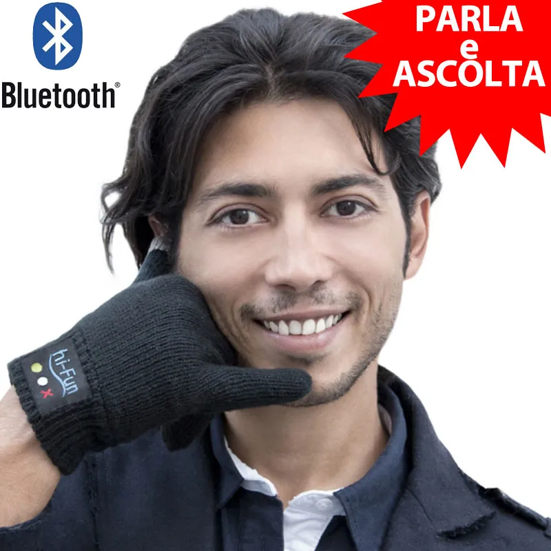 Guanto telefonico HI CALL uomo Bluetooth che si collega al tuo smartphone permettendoti di telefonare