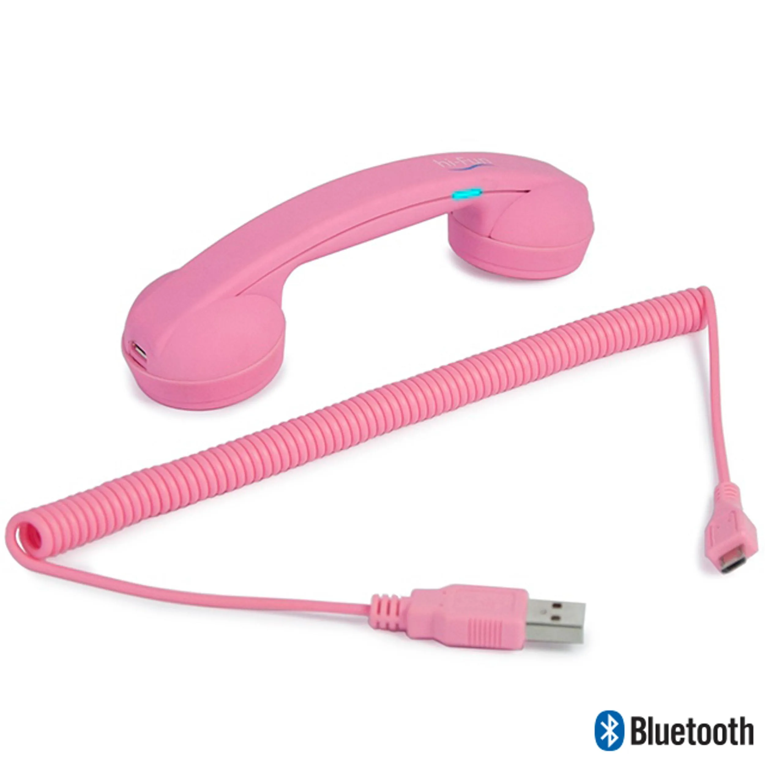 Cornetta Bluetooth MINI HI RING cornetta senza filo vintage 15x3,5xh4 cm Pink
