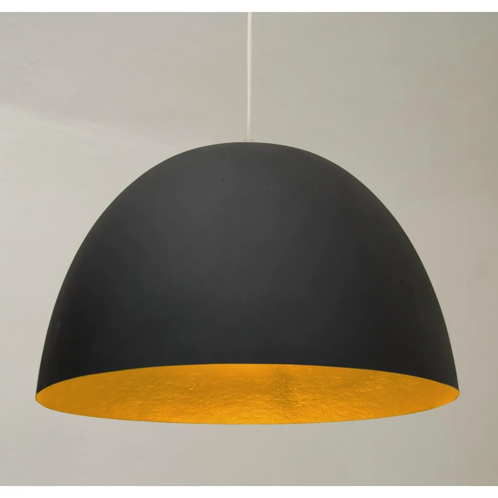 Lampada a Sospensione H20 in nebulite Ø 46xh27,5 Nero Arancio