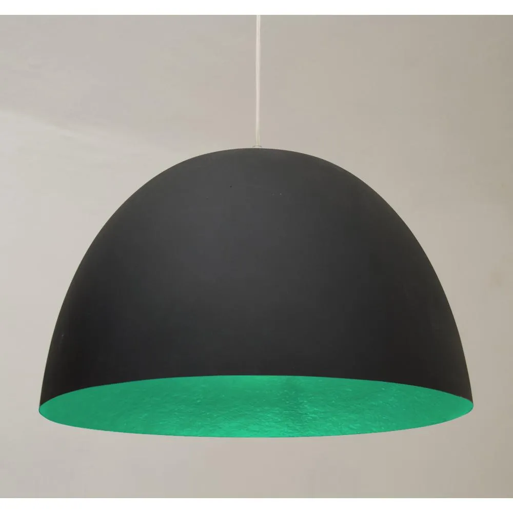 Lampada a Sospensione H20 in nebulite Ø 46xh27,5 Nero Verde