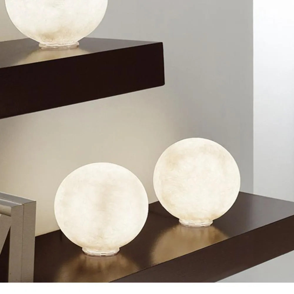 Lampada da Tavolo T.moon 1 Media in nebulite Ø 25 Nebulite Bianco