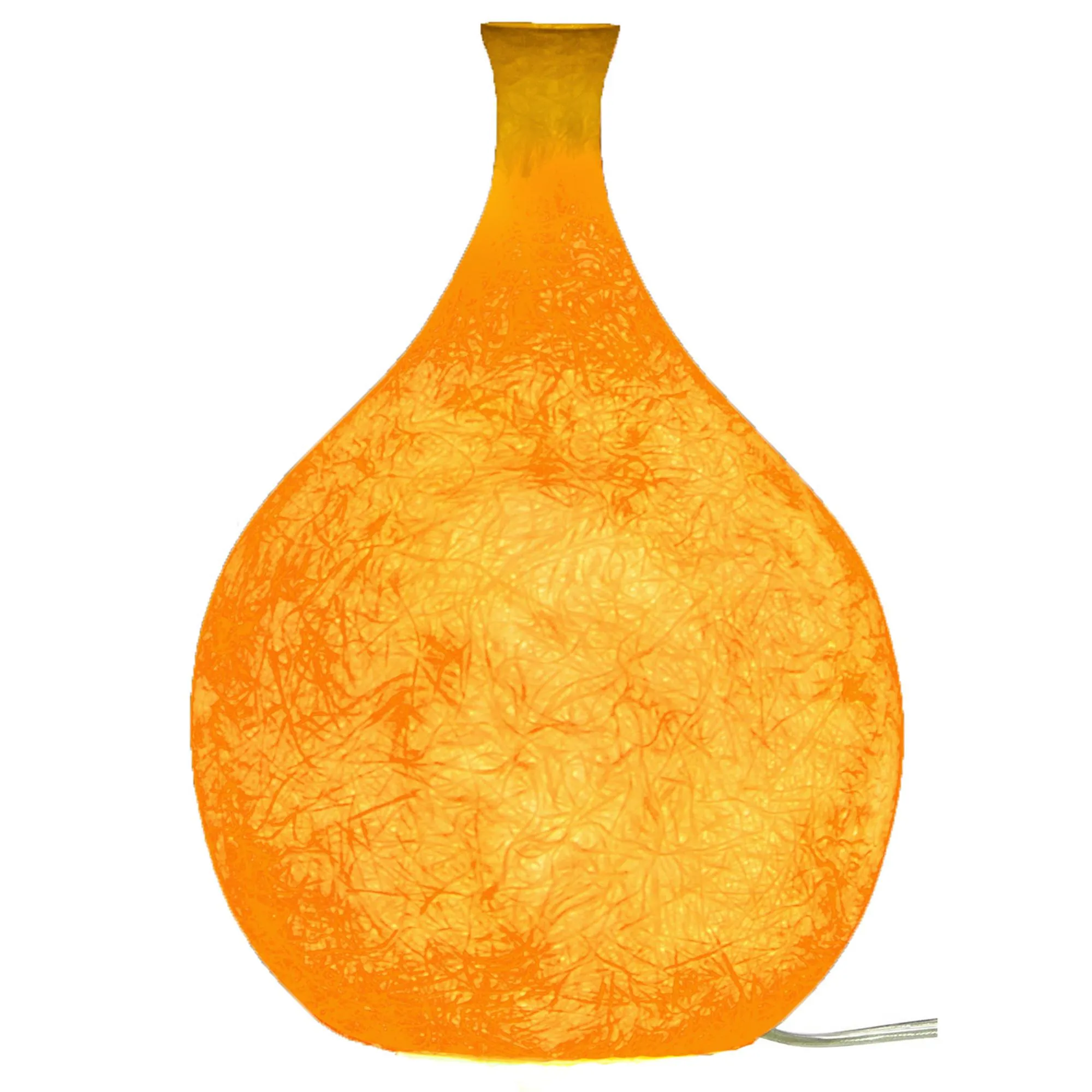 Lampada Da tavolo Luce Liquida 2 in nebulite Ø 18xh26 cm colore Arancione