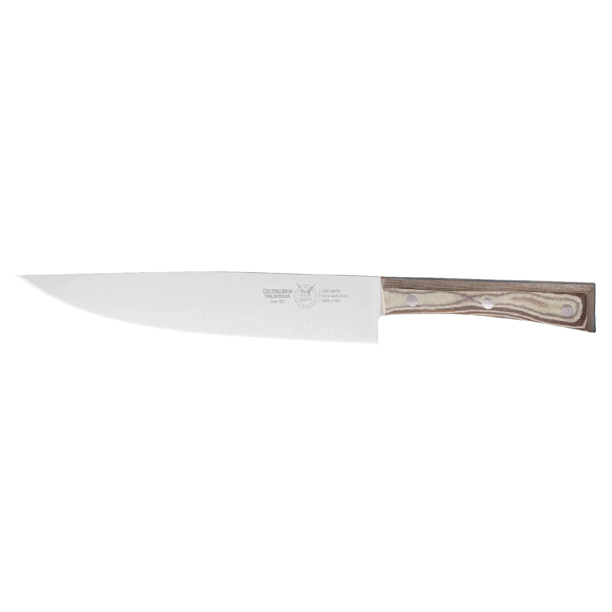 coltello arrosto cm 23, colore nocciola, manico in paperstone