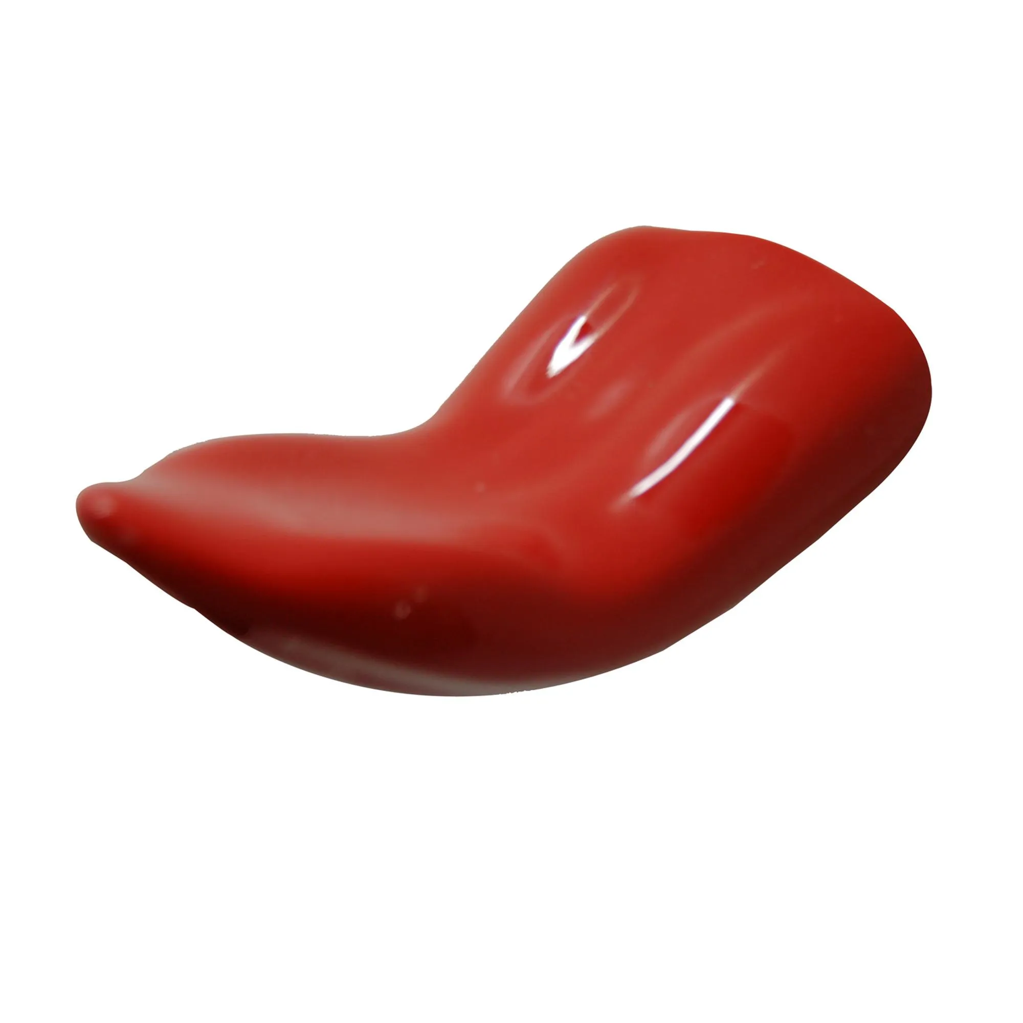 Attaccapanni appendiabiti design leccami 7x11xh5 cm in resina decorata a mano colore rosso lucido carico max 3 kg