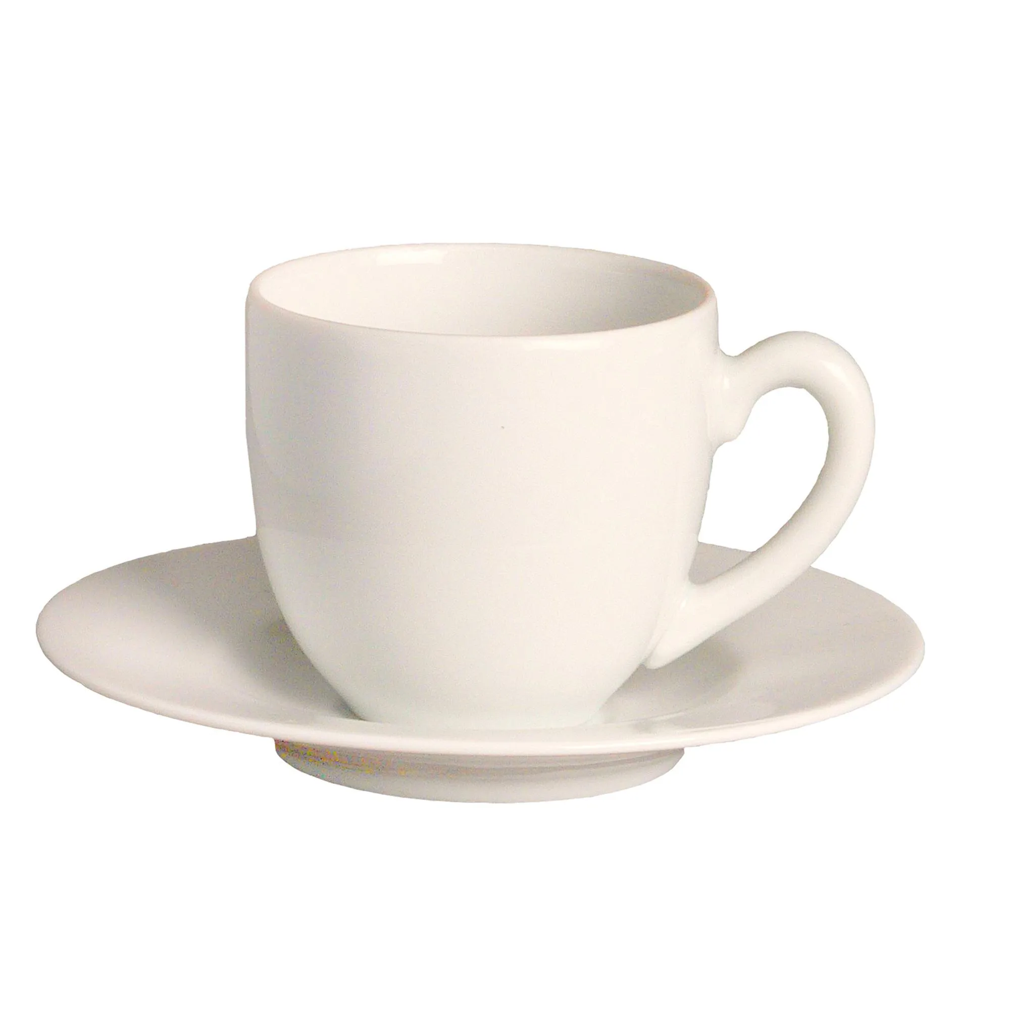 Tazza da Caffè con piattino in New Bone Porcelain SPRING 6,0xh 5,5 cm - 10 CL confezione 6 pezzi in lavabile in lavastoviglie