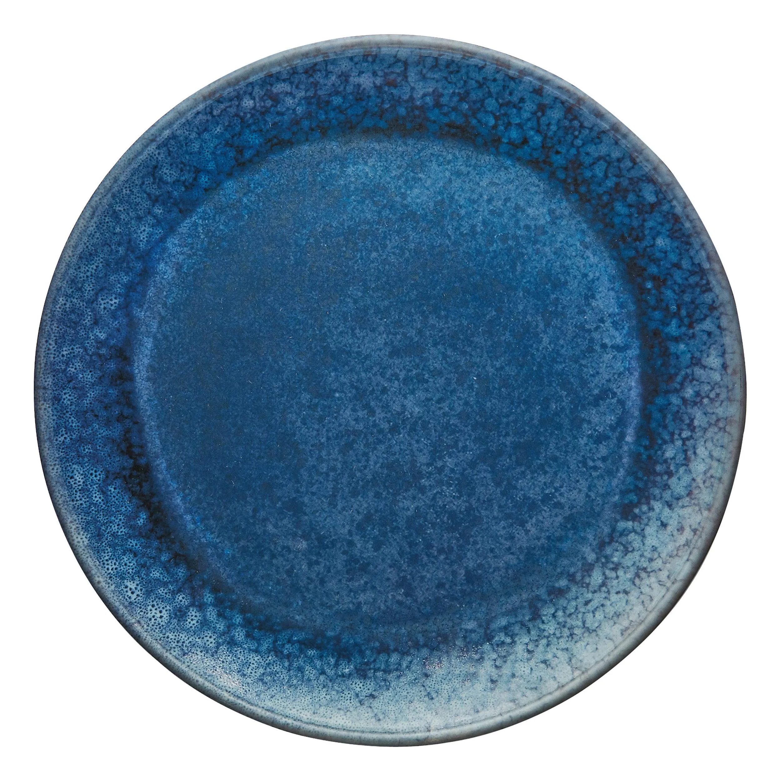 Piatto piano in melamina set 2 pezzi Ocean Ø 29,2 cm certificato per l'uso alimentare colore Blu, Azzurro