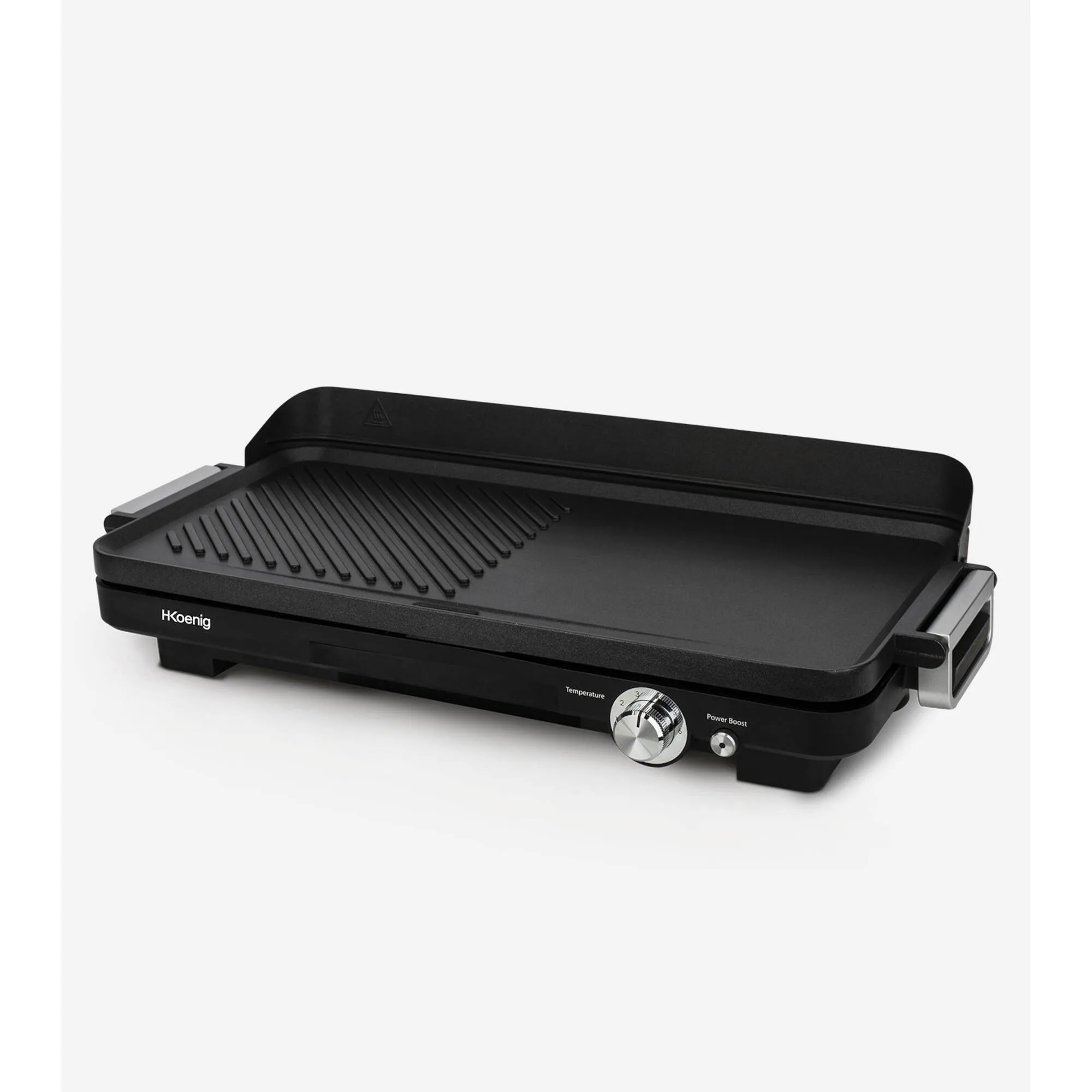 Grill piastra elettrica e plancha GRX330 antiaderente Superficie di cottura 50 x 25 cm 1800W Termostato regolabile e vaschetta raccoglitrice