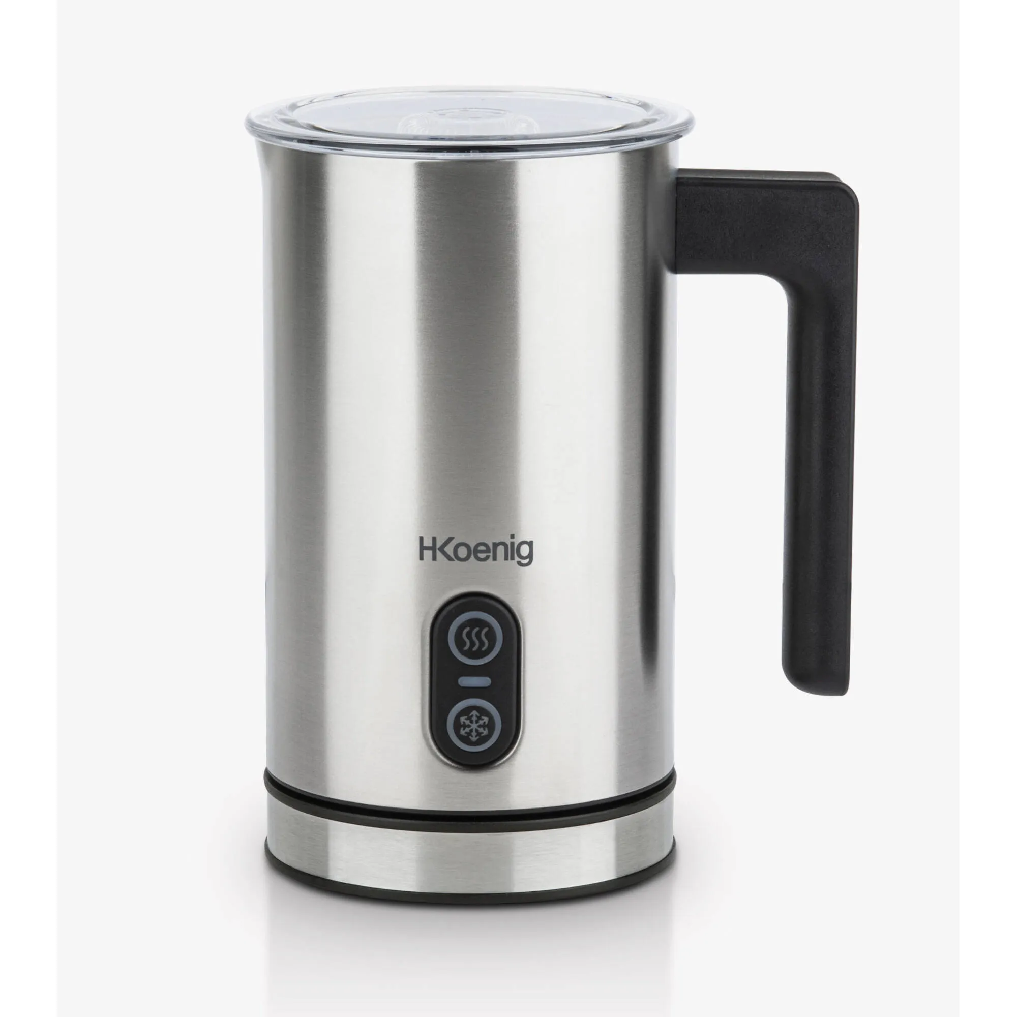 Monta latte elettrico Automatico, Controllo Temperatura fino a 65°, 14,5x11xh18,4 cm 0,24L, 500W Schiuma di Latte, Ideale per Cioccolata calda, Cappuccino Acciaio Inox