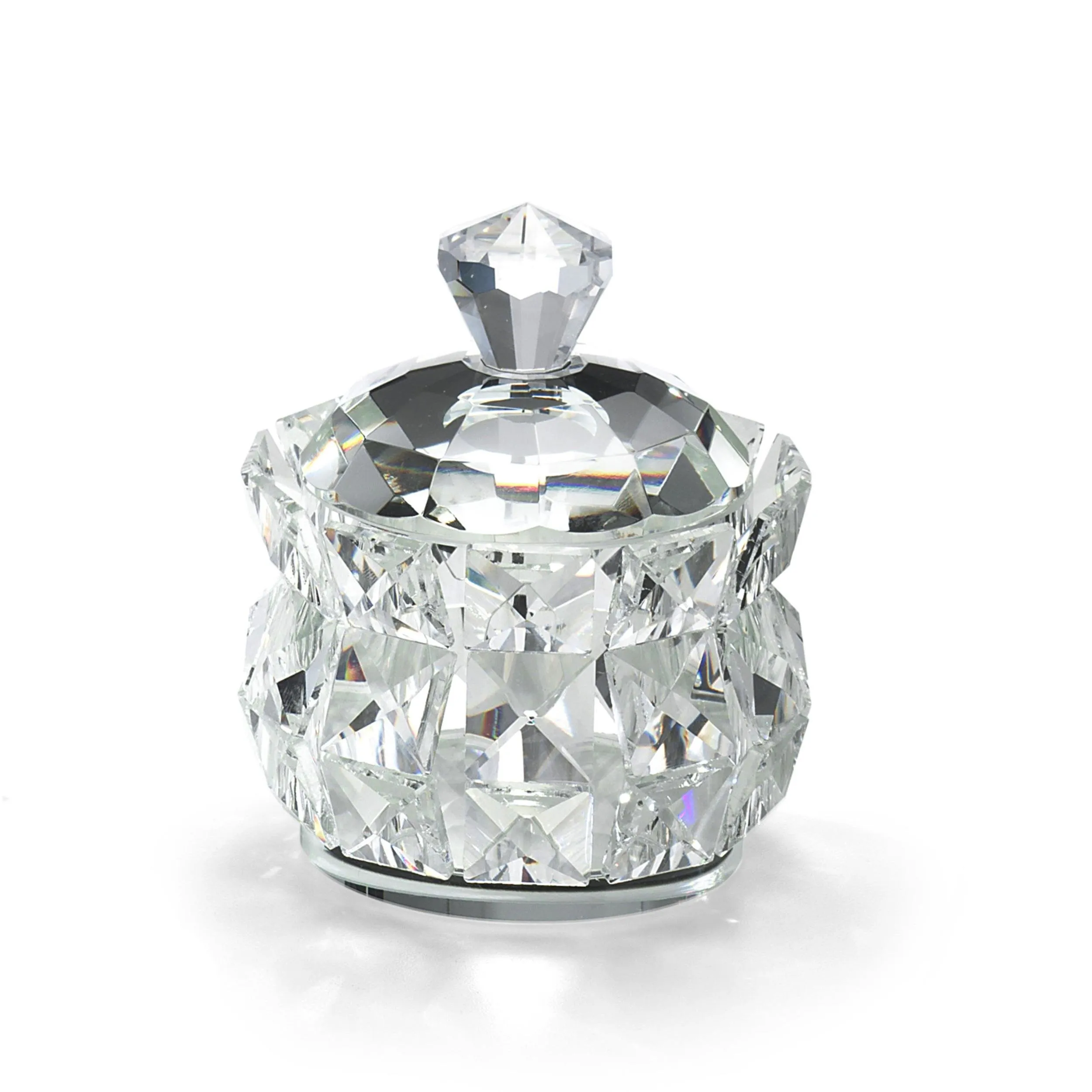 Scatola in Cristallo K9 Diamante 10,5x10x5xh11 cm in scatola regalo , per uso bomboniera matrimonio comunione cresima