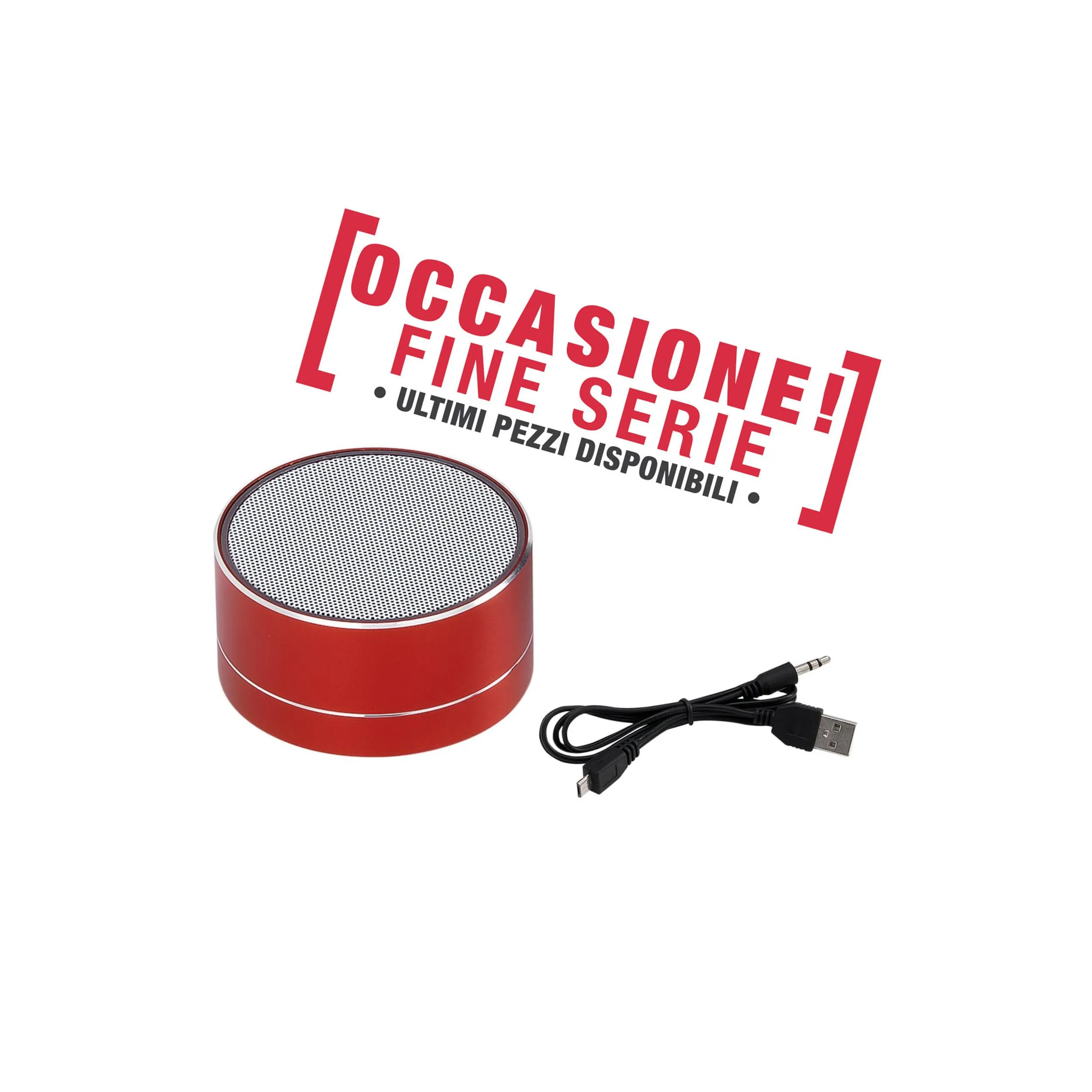 Casse BlueTooth Speaker in scatola regalo, 15x15xh 15 cm confezione bomboniera colore Rosso