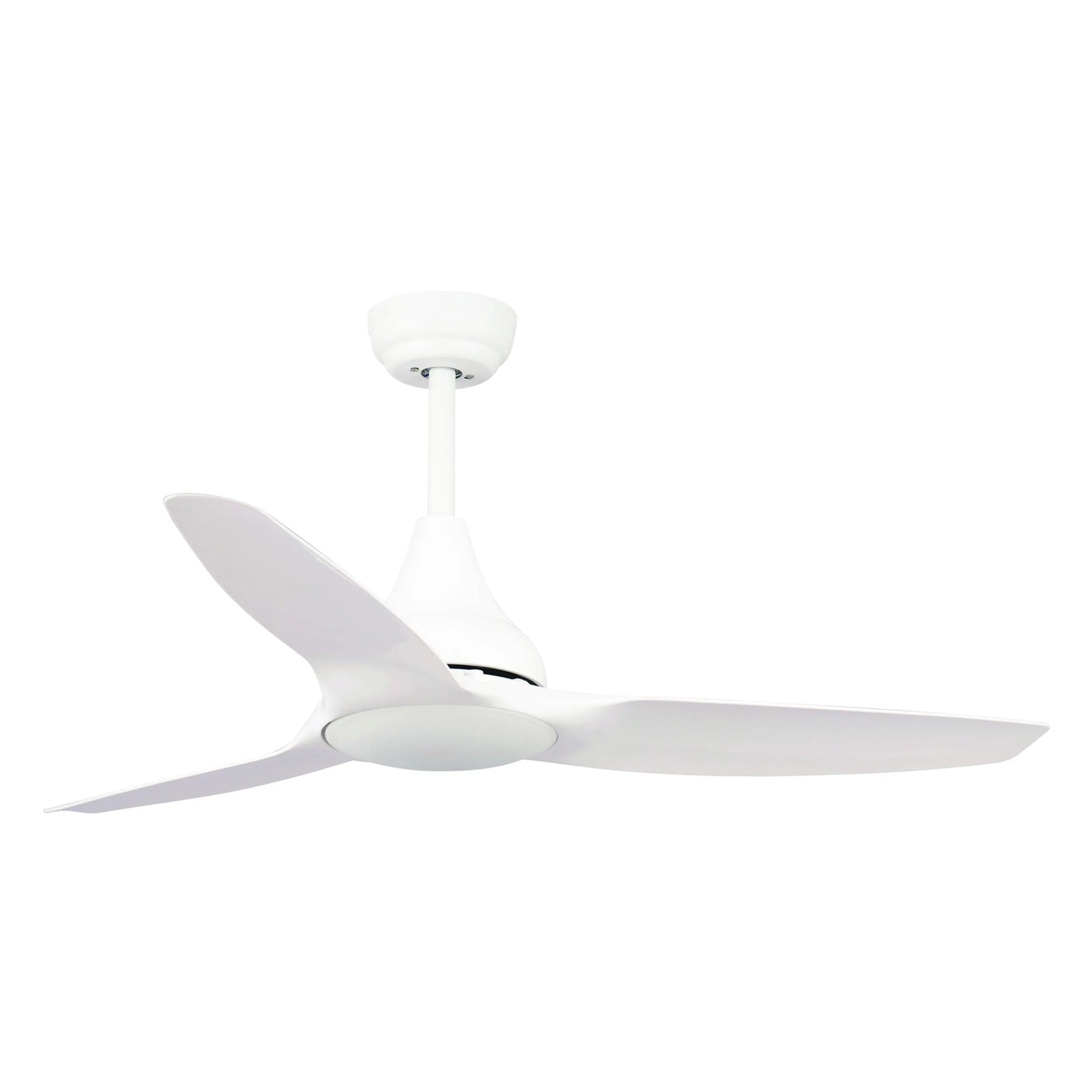Ventilatore da soffitto acciaio e Pale in ABS design LEVECHE con telecomando 1220xh320-472 mm max con luce 15 W colore Bianco