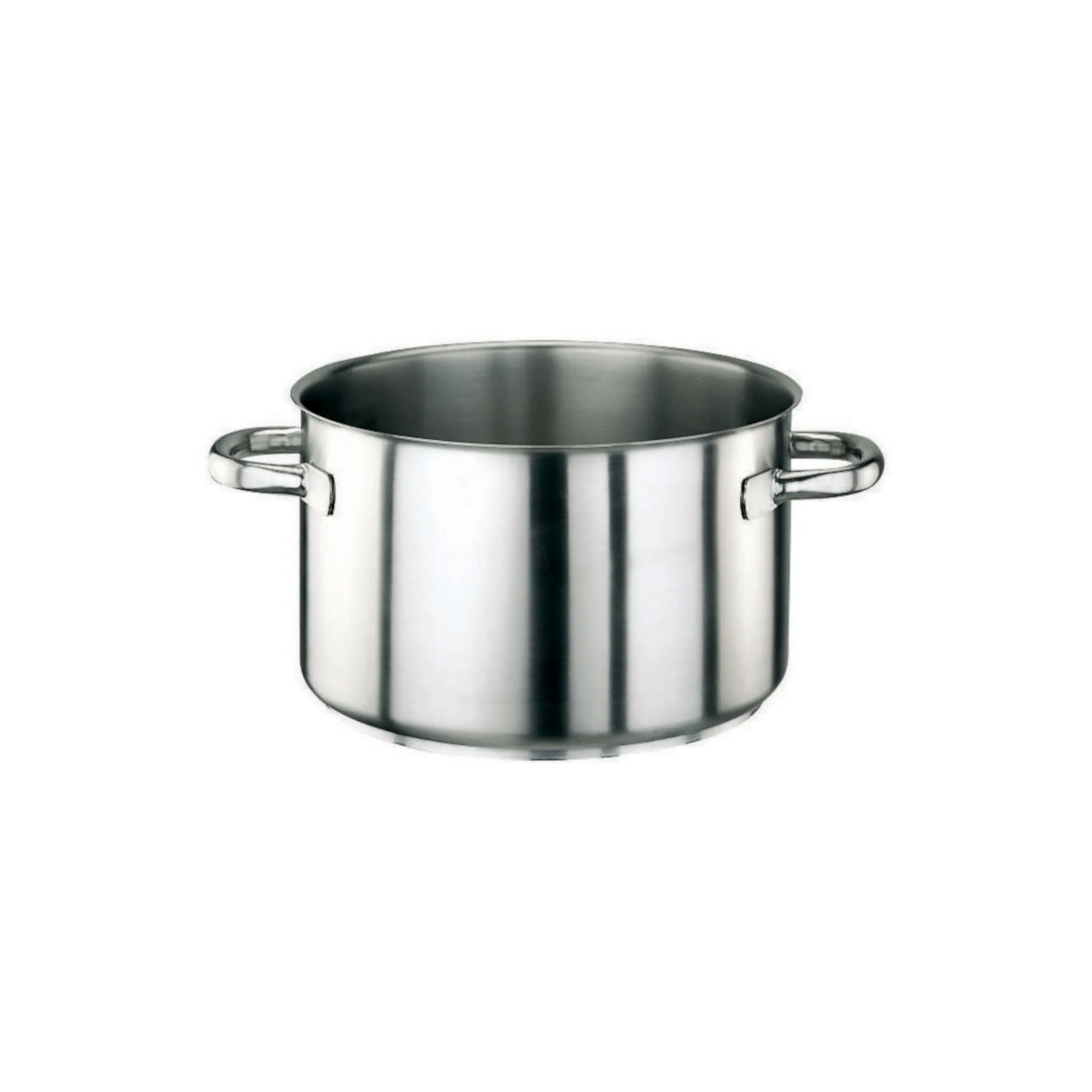 Casseruola Alta 2 Maniglie Cm 20 Serie 1000 Inox, Lt 3,8 - peso 1,11 kg