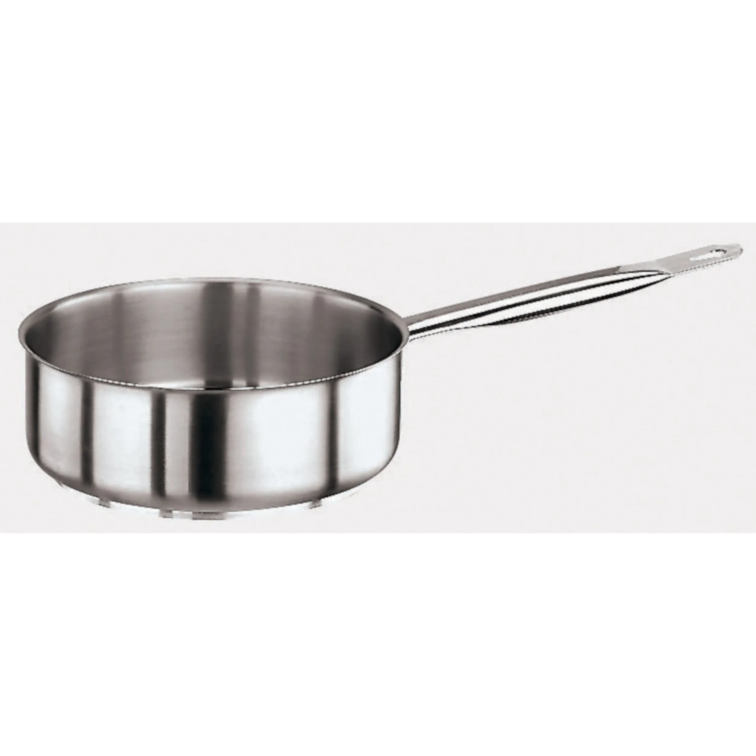 Casseruola Bassa 1 Manico Cm 16 Serie 1000 Inox, Lt 1,3 - peso 0,66 kg