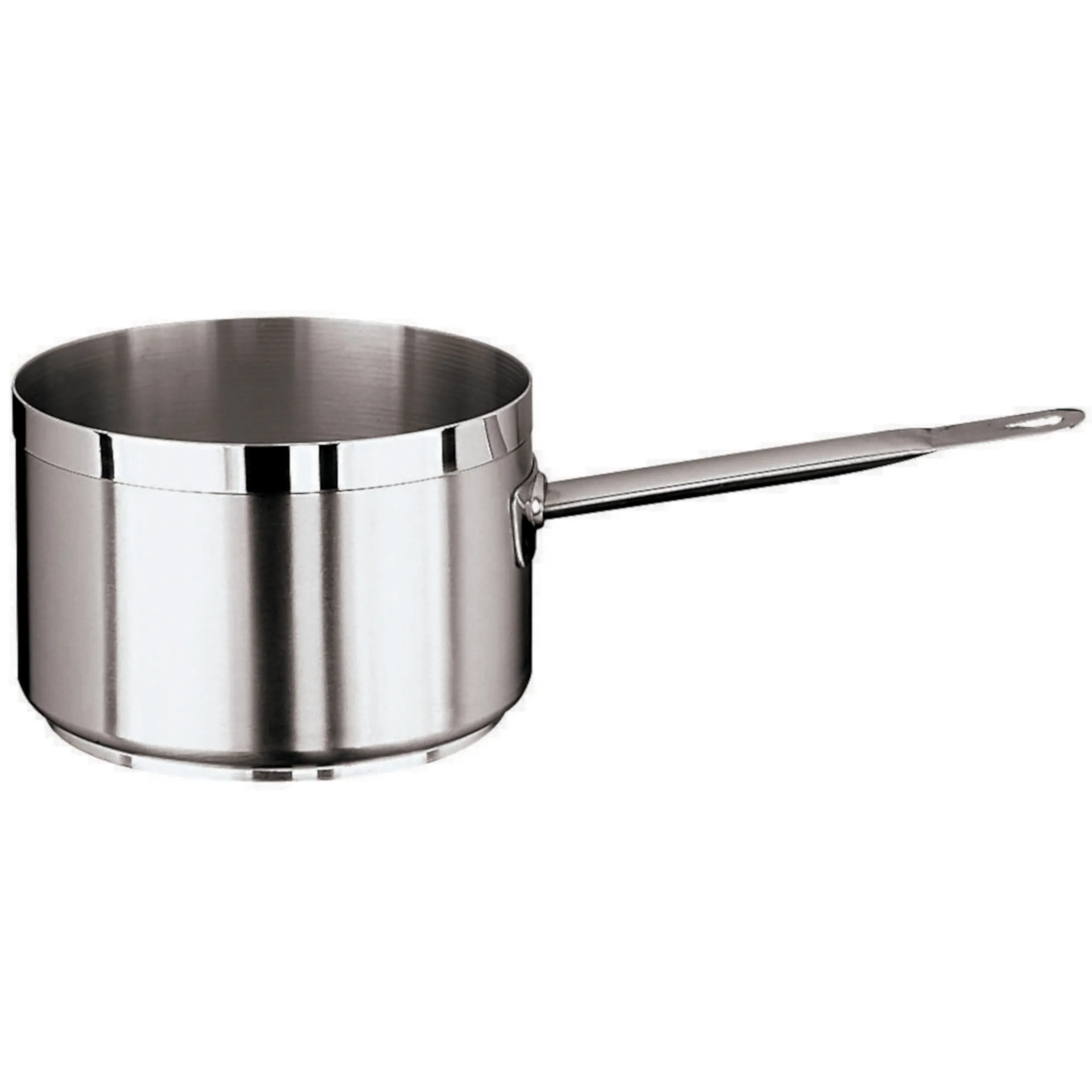 Casseruola Alta 1 Manico Cm 20 Serie 1100 Inox, Lt 4 - peso 1,45 kg