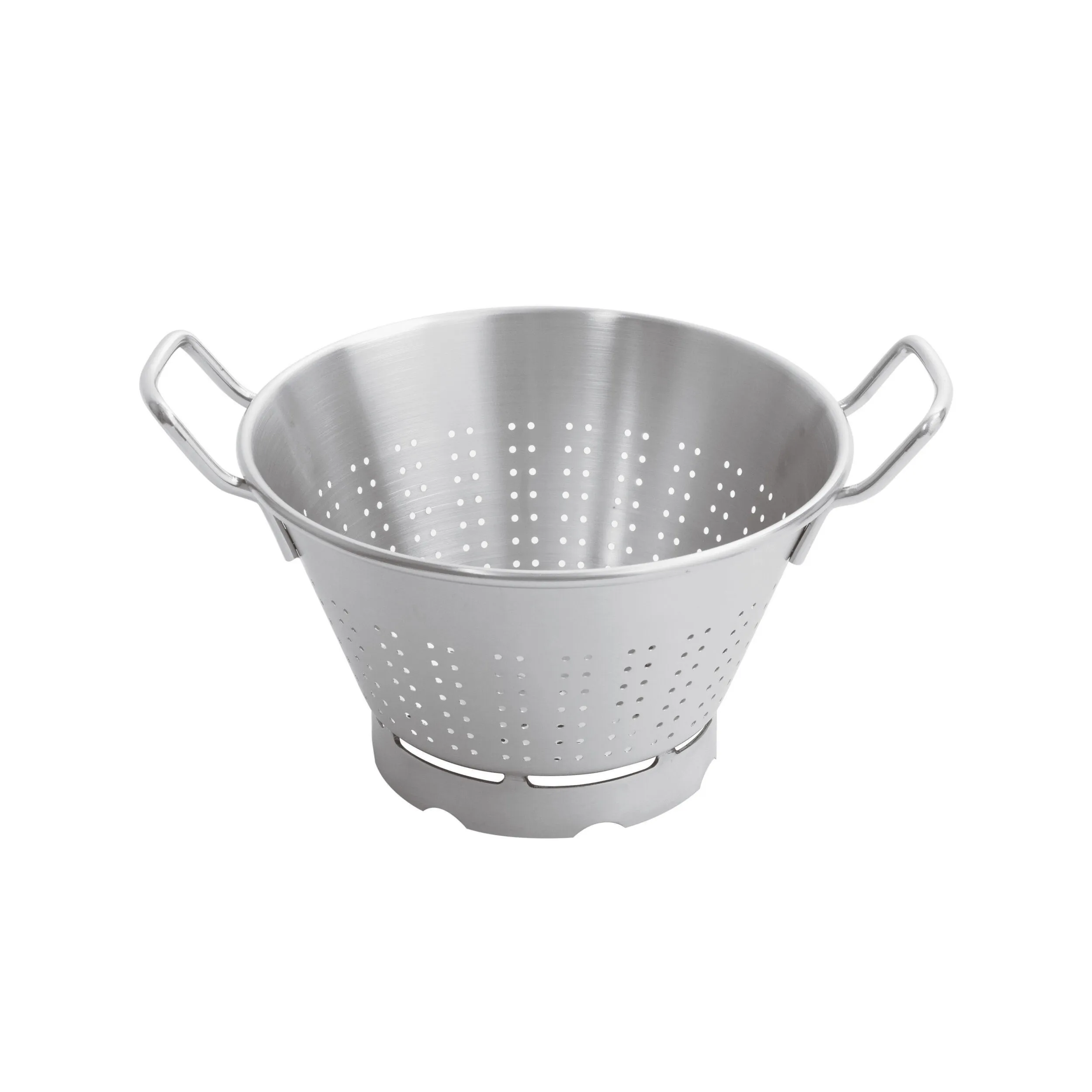 Colapasta Tronco Conico in alluminio satinato diametro 28 cm colore Inox, Lt 5,5 - peso 1,47 kg