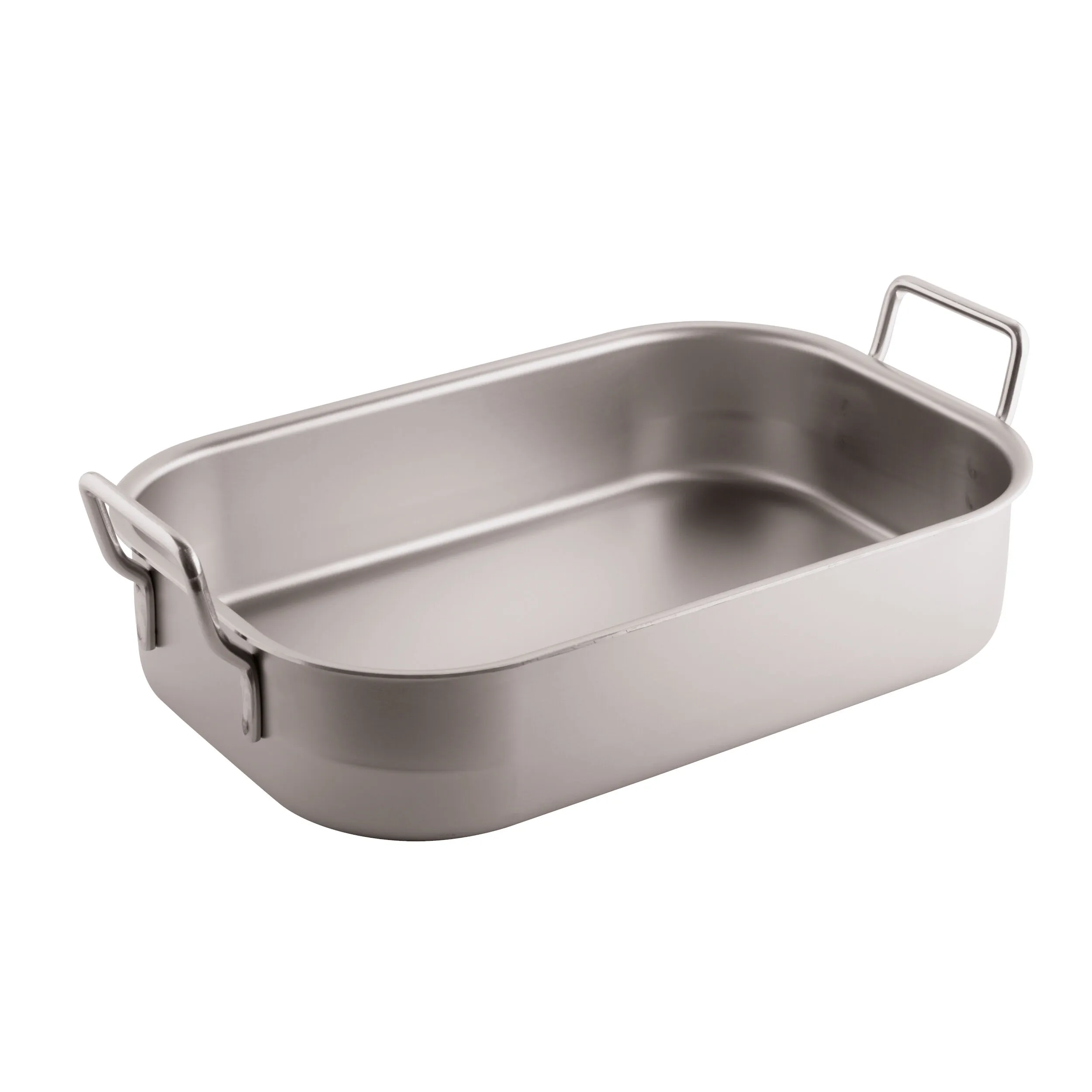 Tegame Rettangolare M/Fisse Cm 40 Inox Pesante, peso 2,36 kg