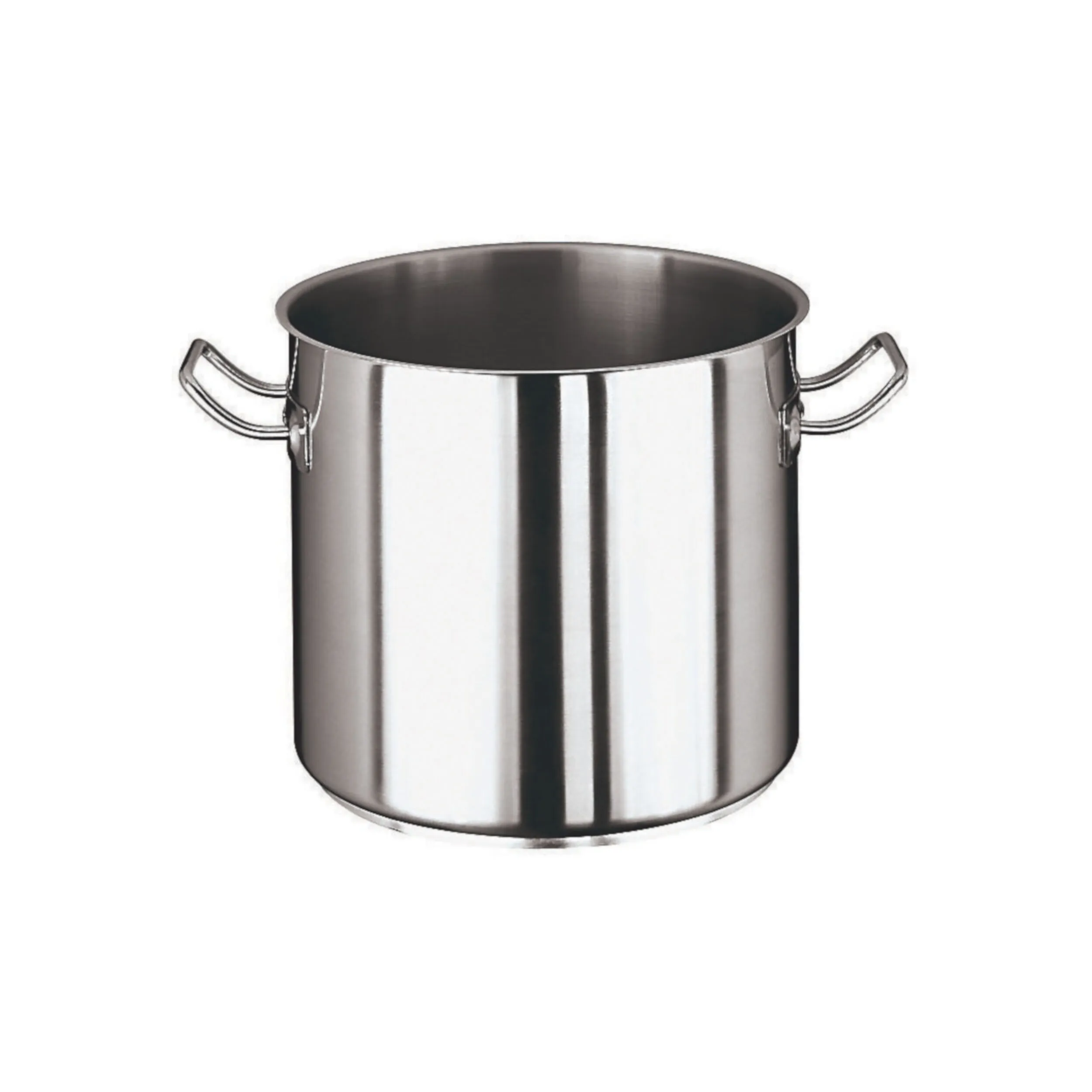 Pentola Alta in Acciaio inox 18/10 fondo triplo (inox alluminio inox) 18x18 cm Serie 2000 Lt 4 - peso 1,19 kg adatta a tutti i tipi di di cottura gas elettrica vetro ceramica induzione