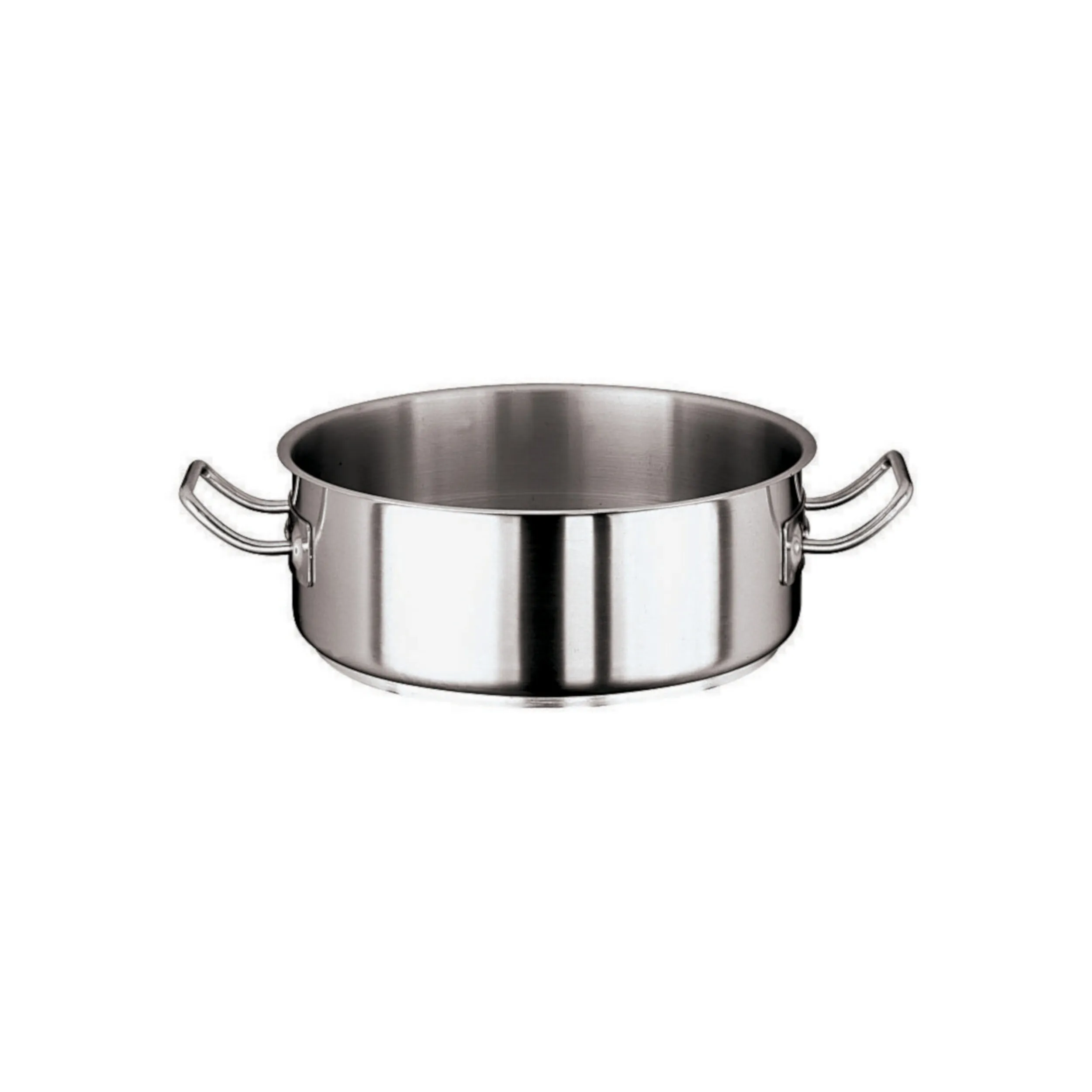 Casseruola Bassa 2 Maniglie Cm 16 Serie 2000 Inox, Lt 1,3 - peso 0,78 kg