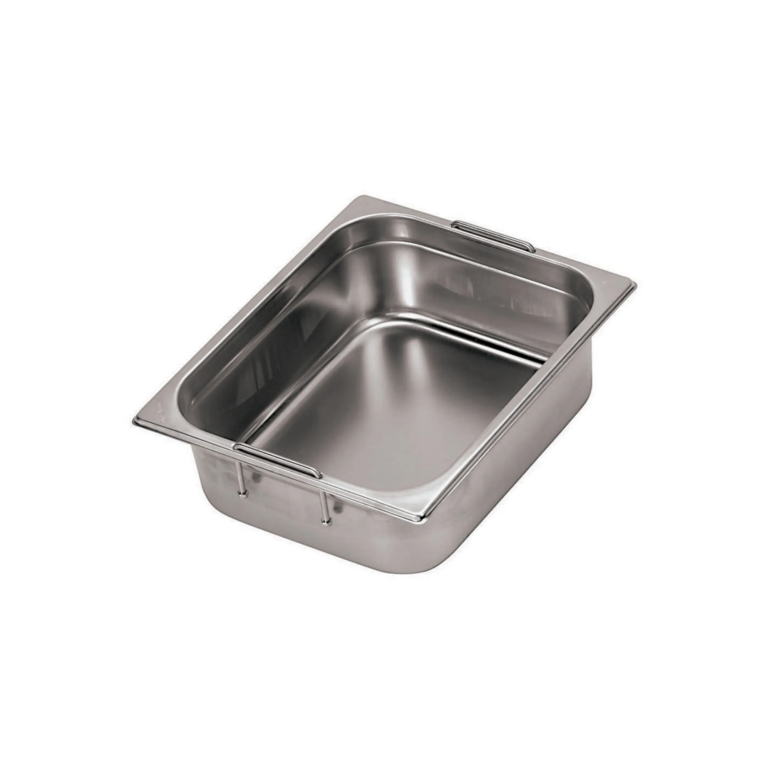 Gn 1/1 Maniglie Rientranti Cm 53X32,5X15 Serie Gastronorm Inox, Lt 22 - peso 1,82 kg