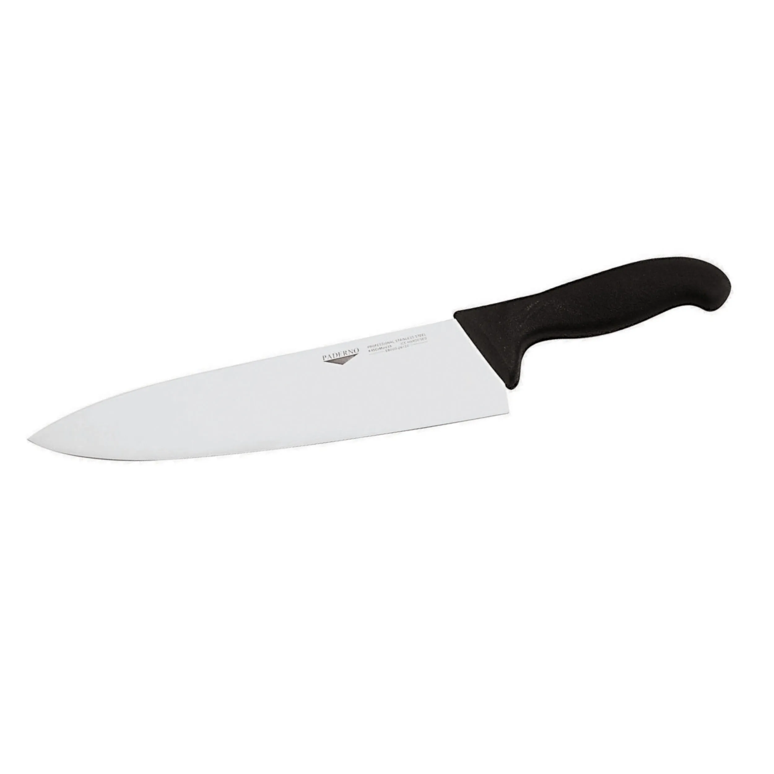 Coltello Cucina Cm 26 Manico Nero Coltelleria Serie Tranciata, peso 0,29 kg